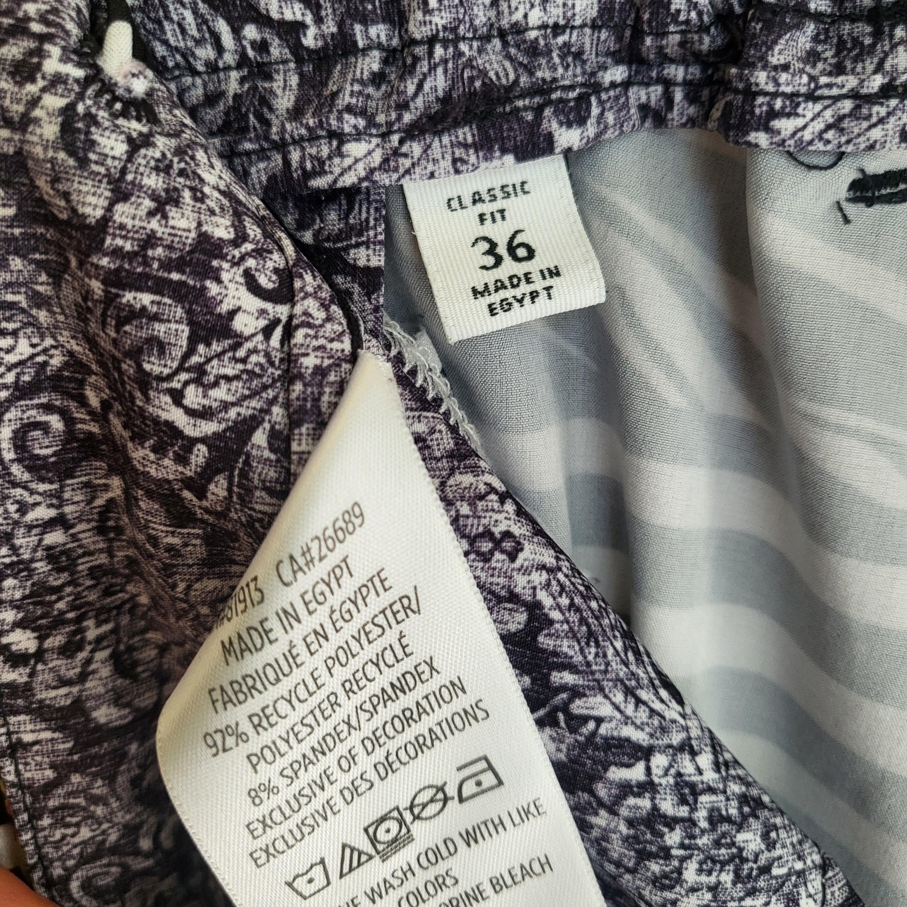 Robert Graham Peter Graham Tropical Zebra Print Swim Shorts Sz 36 Size US 36 / EU 52 - 6 Thumbnail