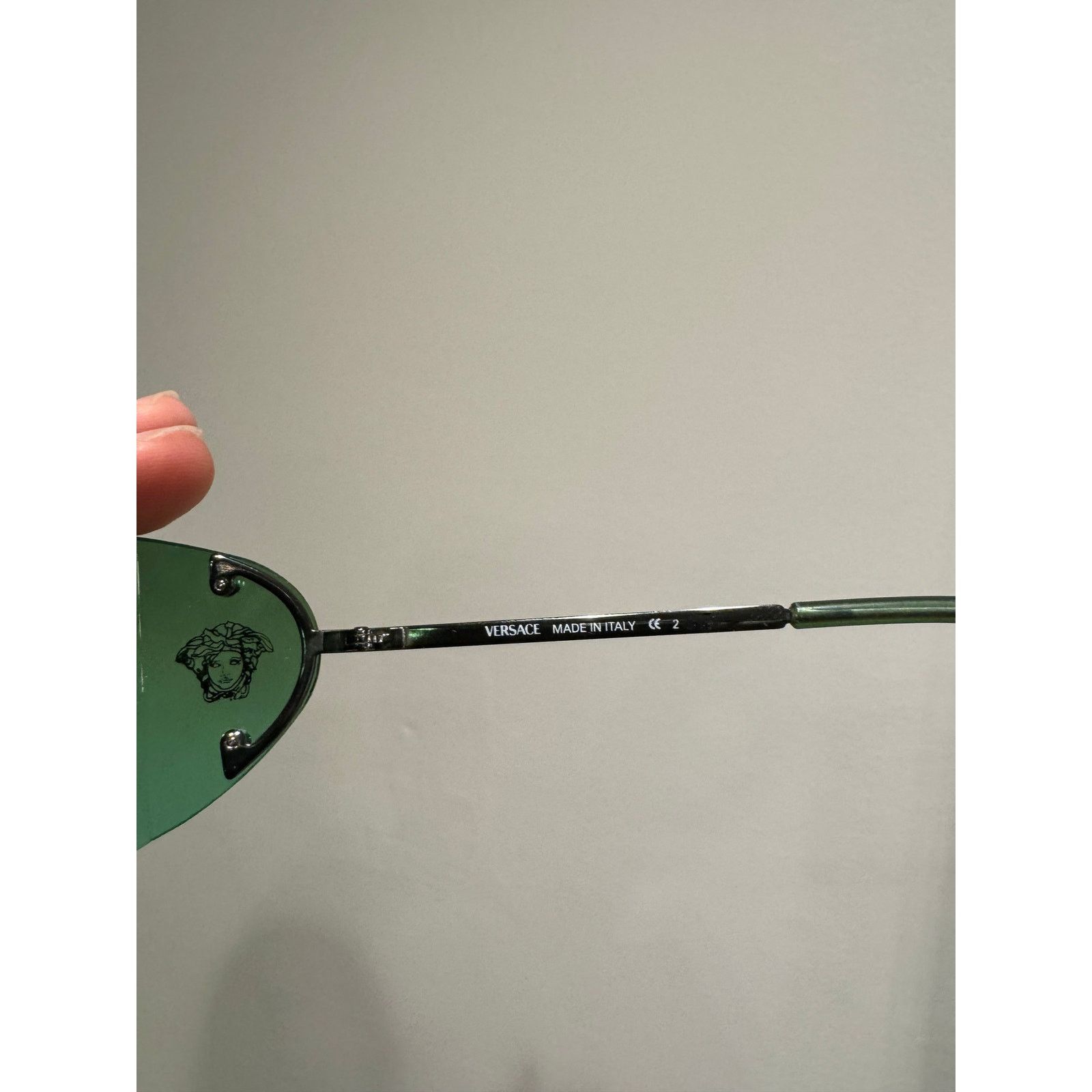 Versace 1990s Versace shield sunglasses Size ONE SIZE - 5 Thumbnail