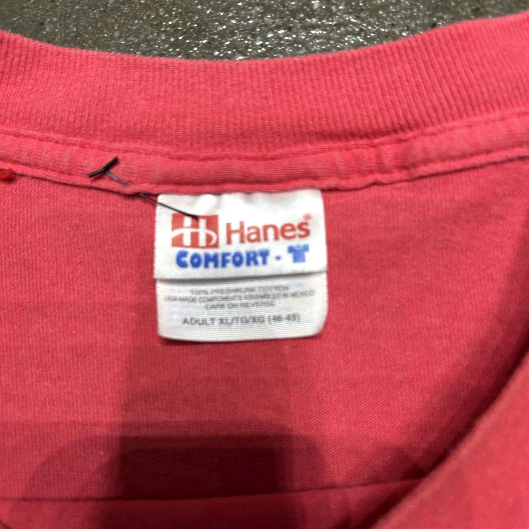 Hanes Hanes Champion Shirt Mens XL Red Script Logo Graphic Tee Crewneck T-Shirt Size US XL / EU 56 / 4 - 3 Thumbnail