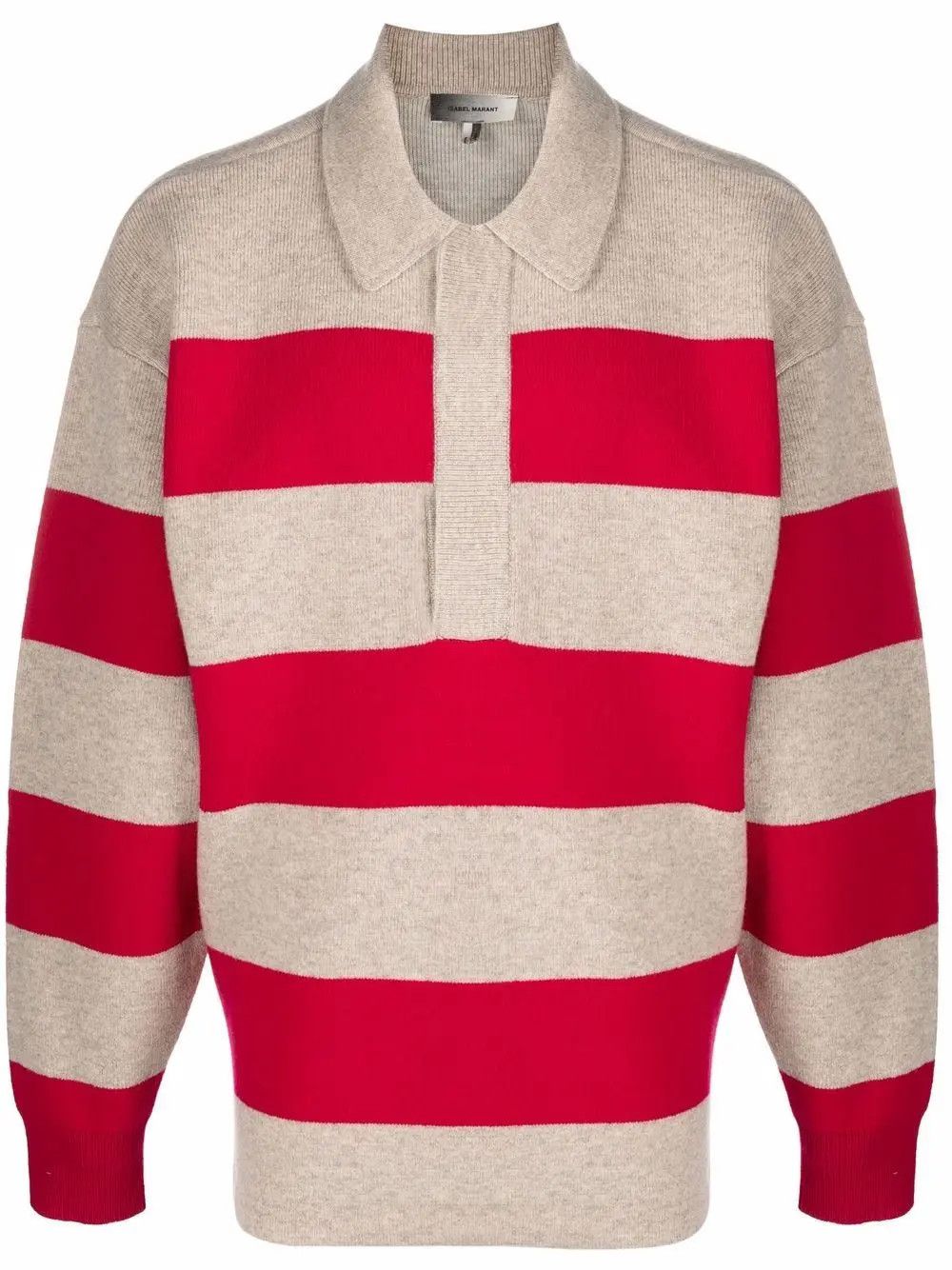 Isabel Marant Isabel Marant Stripe Polo Sweater Size US L / EU 52-54 / 3 - 6 Thumbnail
