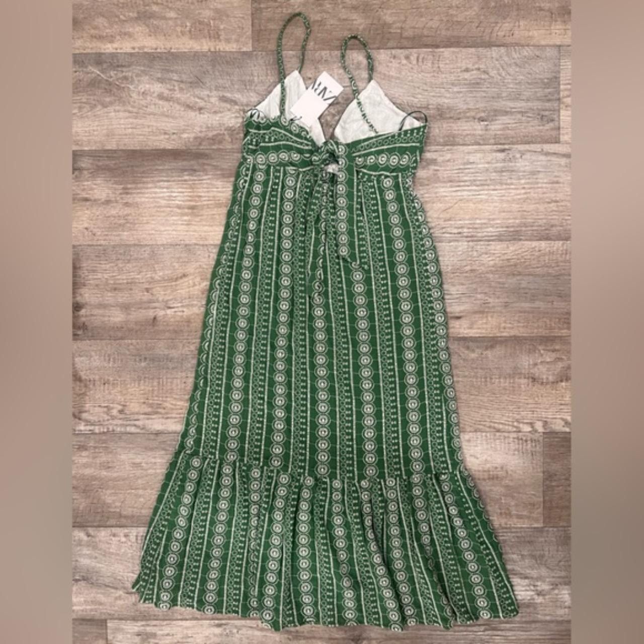 Zara ZARA V-Neck Midi Dress NWT Size L / US 10 / IT 46 - 19 Thumbnail