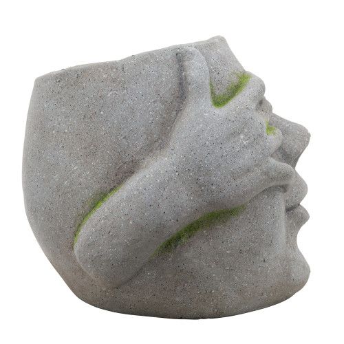 Designer × Homemade RESIN, 9"H NO SEE PLANTER, GRAY Size US L / EU 52-54 / 3 - 5 Thumbnail