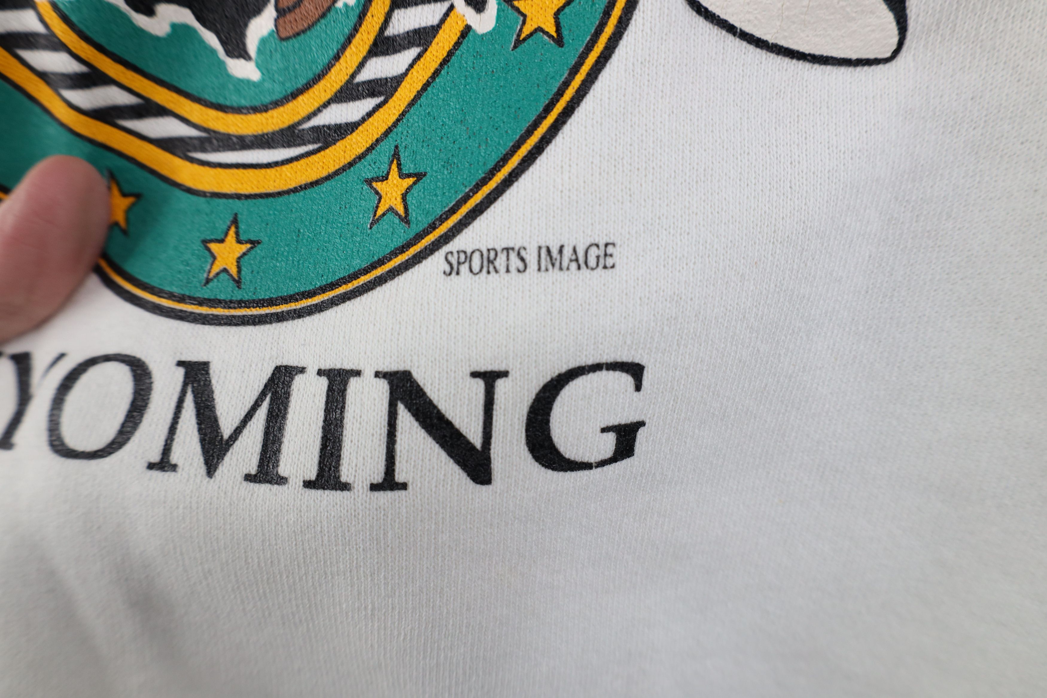 Vintage Vintage 90s Glenrock Wyoming Crewneck Sweatshirt White USA Size US L / EU 52-54 / 3 - 6 Thumbnail
