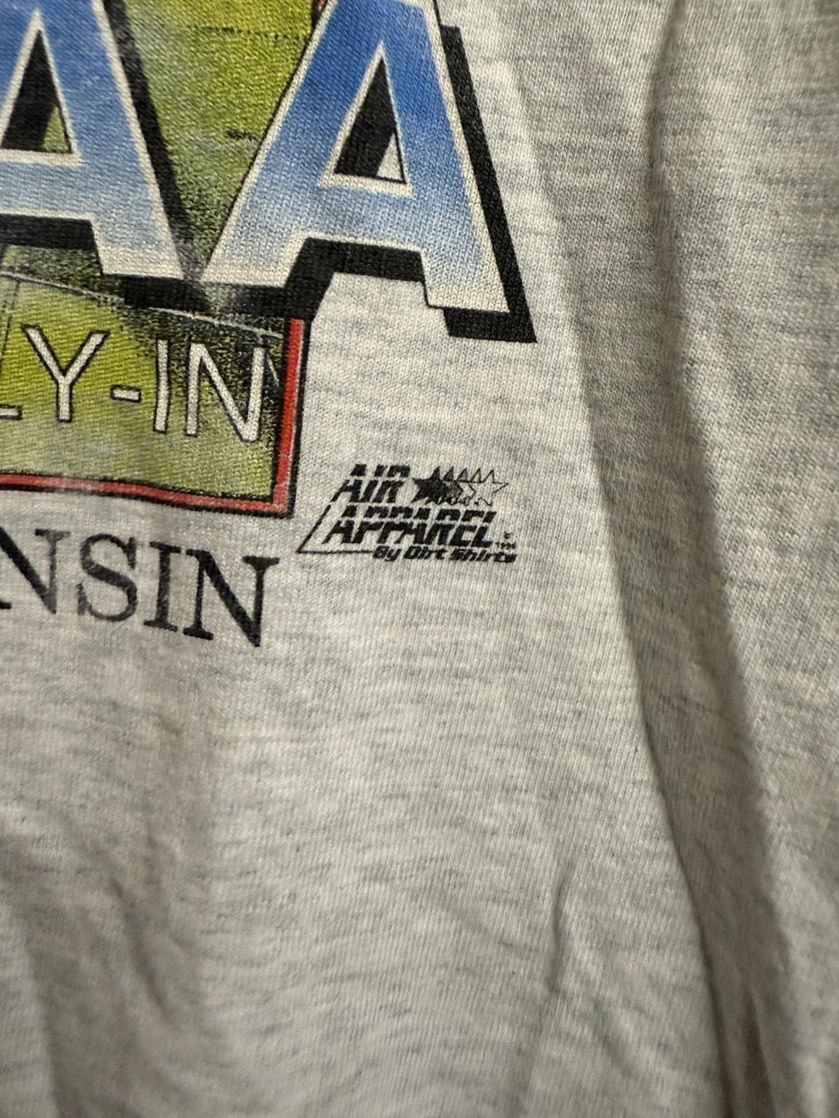 Fruit Of The Loom Vintage Oshkosh EAA Air Show T-shirt Wittman Wisconsin XL Size US XL / EU 56 / 4 - 4 Thumbnail