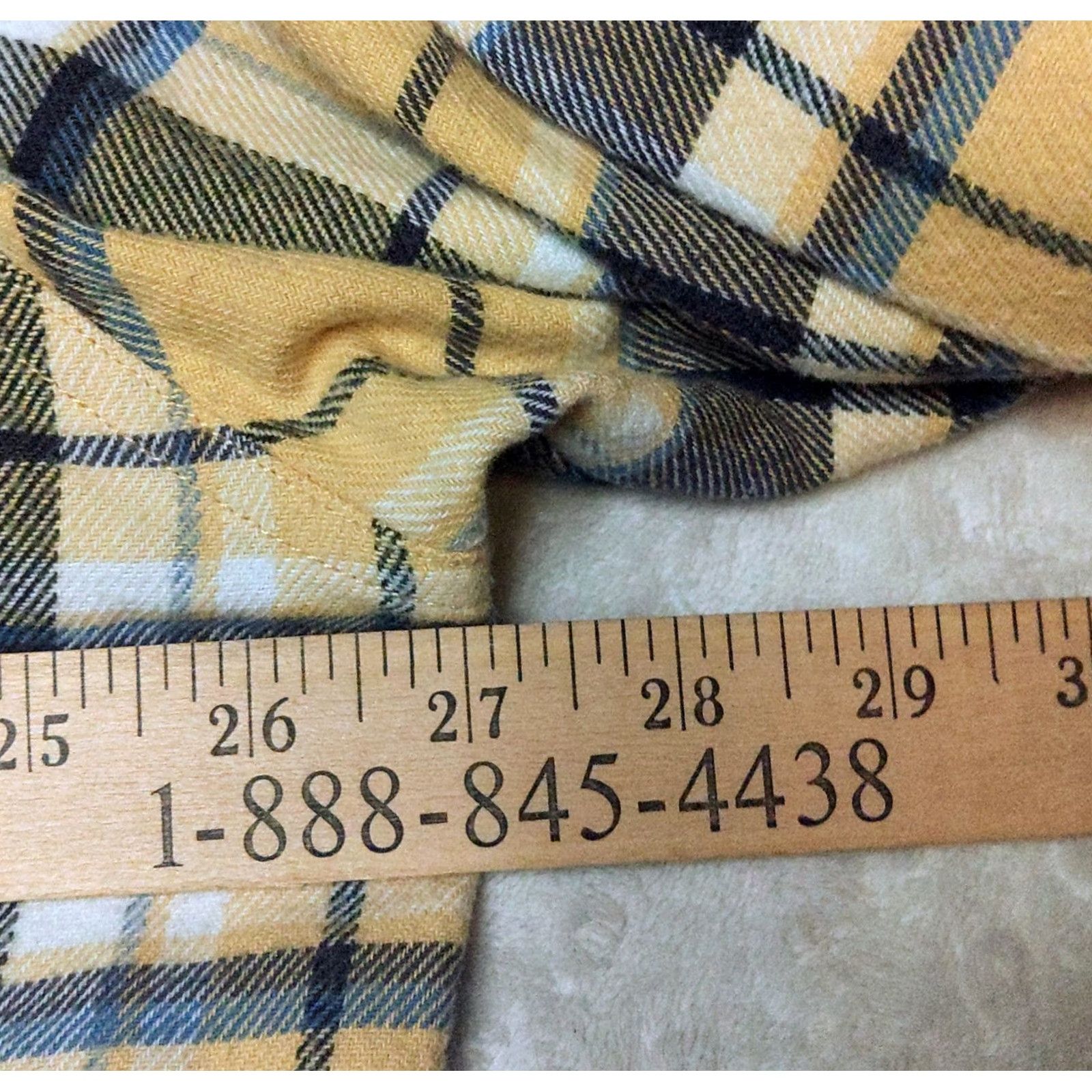 Vintage L.L.Bean Todd Snyder Heavyweight Flannel Shirt Men’s XL Buffalo Check Yellow Shirt Size US XL / EU 56 / 4 - 8 Thumbnail