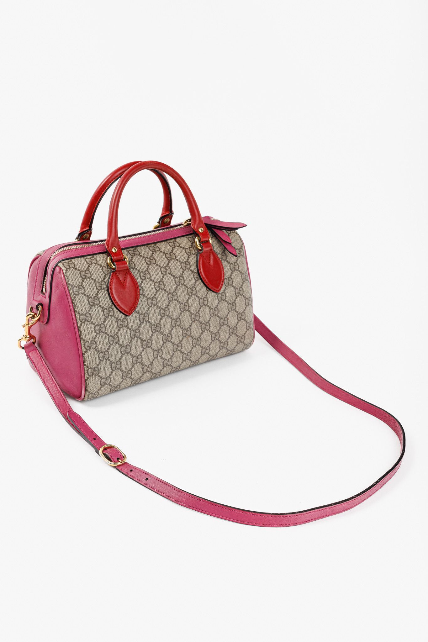 Gucci Gucci Beige & Ebony GG Supreme Canvas Top Handle Bag Size ONE SIZE - 6 Thumbnail