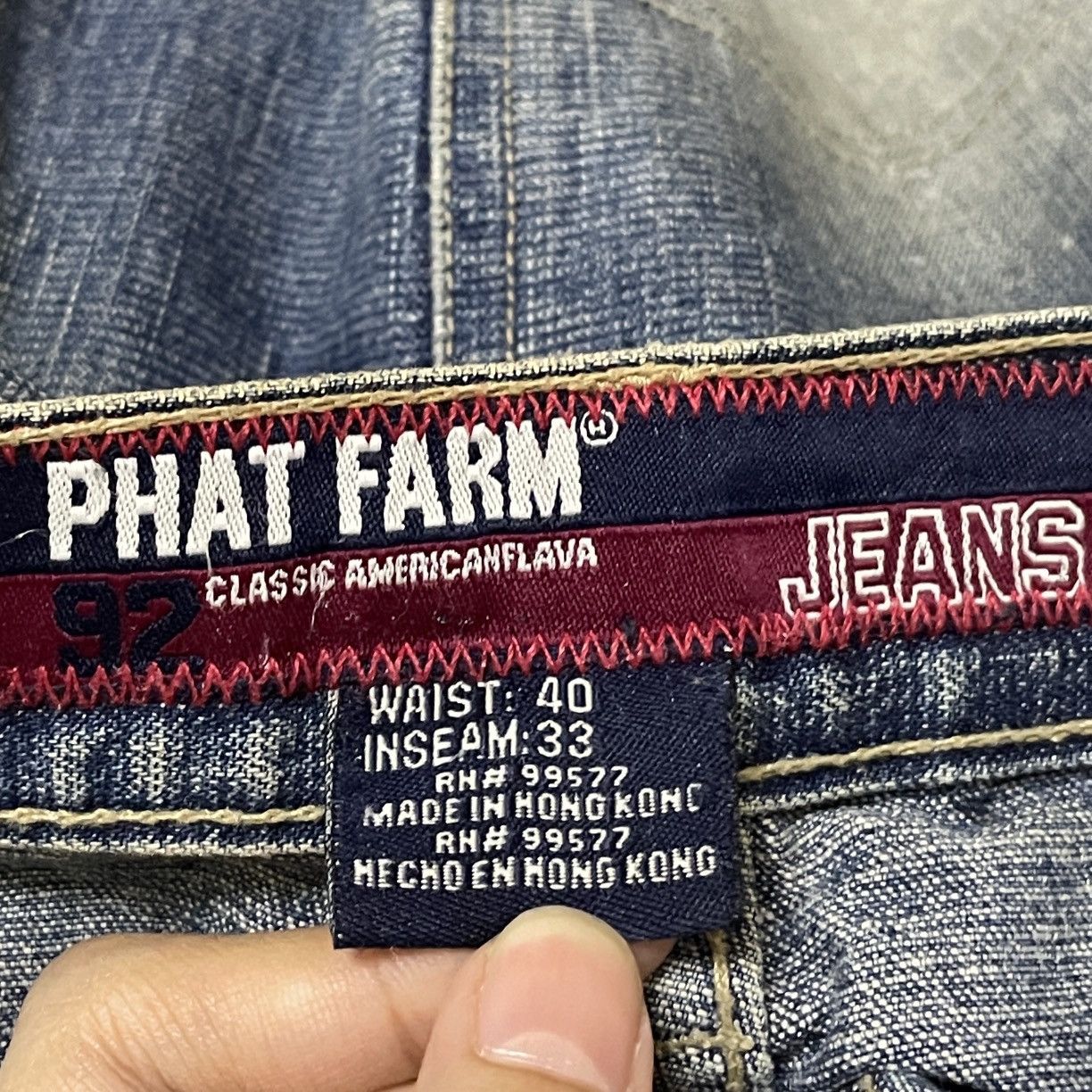 Phat Farm × Vintage Very Rare Vintage Phat Farm Oversized Baggy Jeans 2000s Size US 40 / EU 56 - 11 Thumbnail