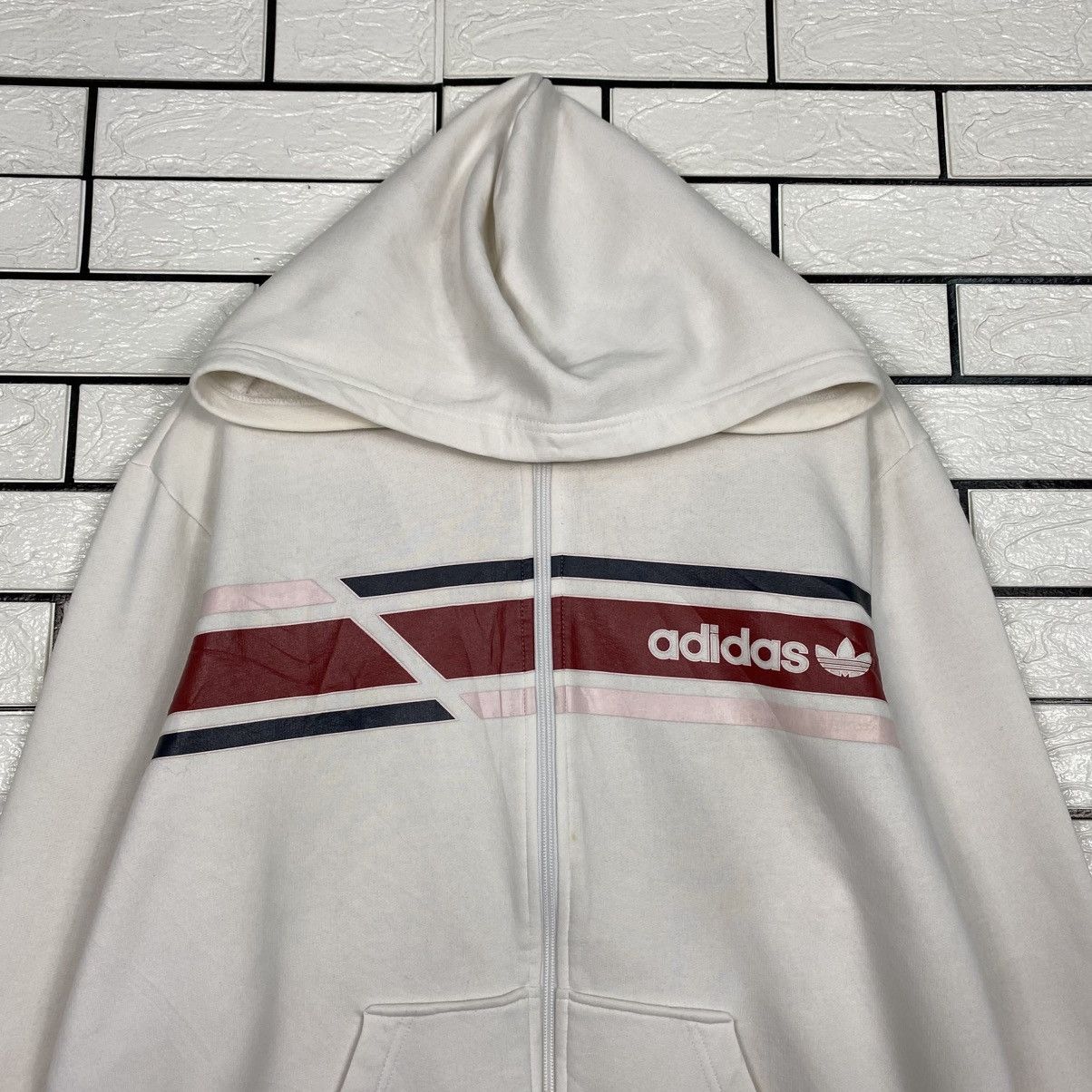 Adidas Vintage Zipper Bomber Jacket Adidas Big Logo Size US M / EU 48-50 / 2 - 4 Thumbnail