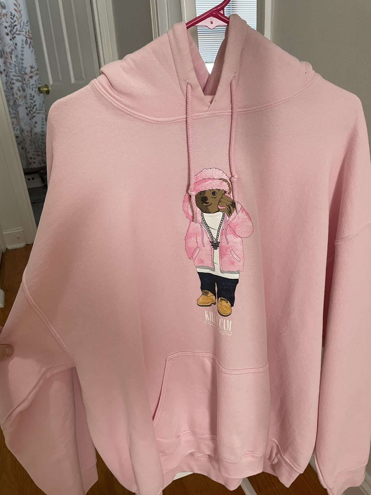 Streetwear Polo Bear Hoodie Pink 