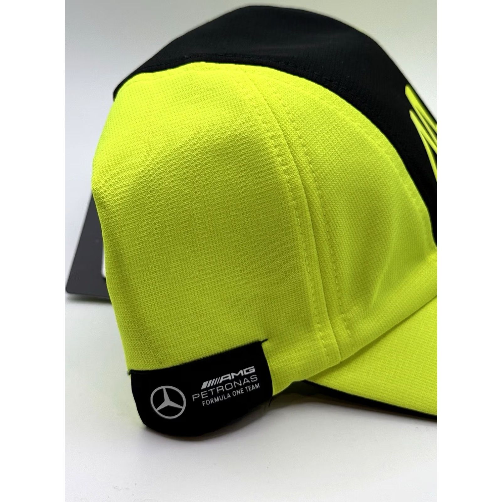 Hamilton NWT Mercedes AMG Petronas F1 Lewis Hamilton Baseball Hat Yellow Black Unisex Adult One Size Cap Hat Mens Womens Size ONE SIZE - 2 Thumbnail
