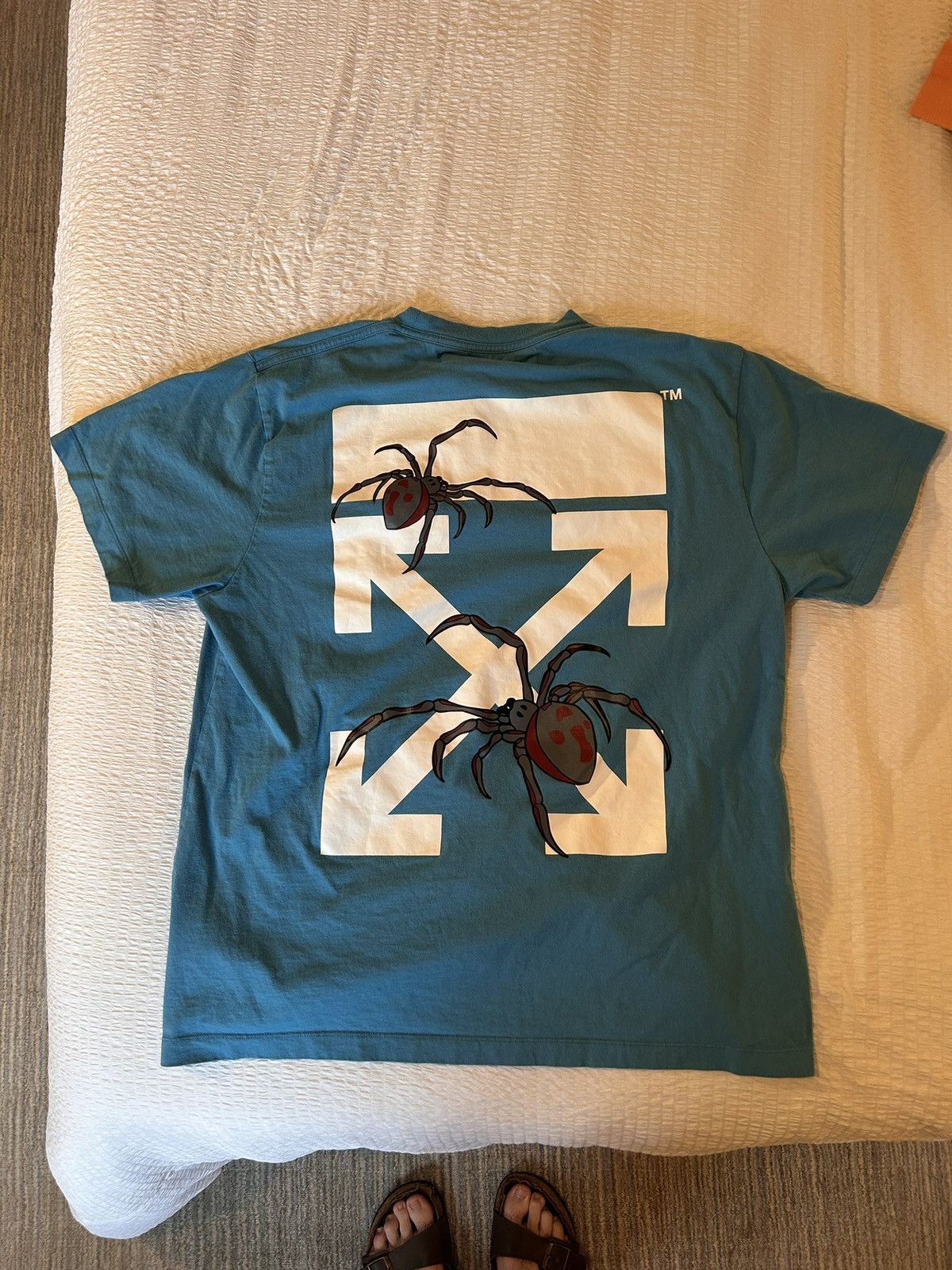 Off-White Off-White Arachno Short Sleeve Blue LOOSE Size US XS / EU 42 / 0 - 2 Thumbnail