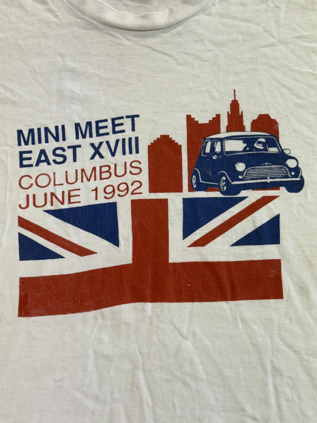 Fruit Of The Loom Vintage Mini Cooper T-shirt Mini Meet East XVIII 1992 XXL Size US XXL / EU 58 / 5 - 4 Thumbnail