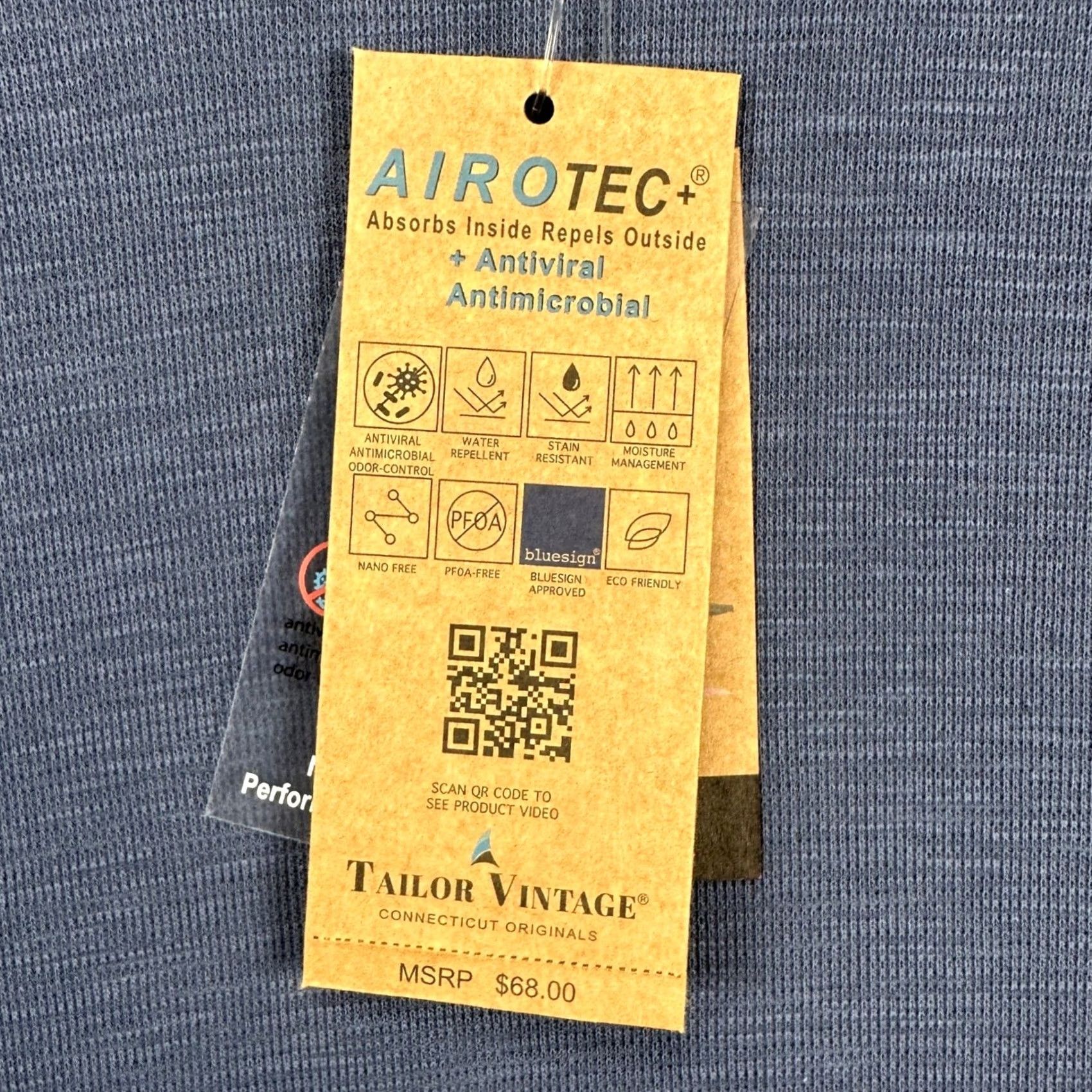 Vintage VINTAGE Tailor Vintage AeroTec Mens Pullover Sweatshirt M Blue Crewneck Stretch NEW Size US M / EU 48-50 / 2 - 5 Thumbnail
