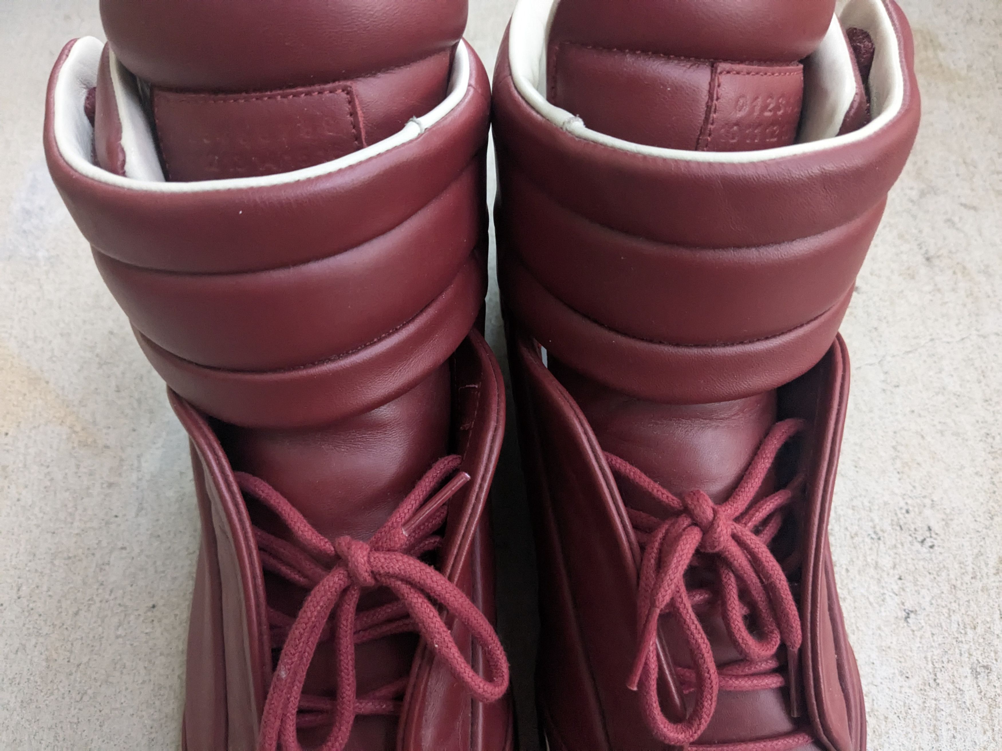 Maison Margiela Maison Margiela Future High Tops Red 11 44 Leather Italy Size US 11 / EU 44 - 4 Thumbnail