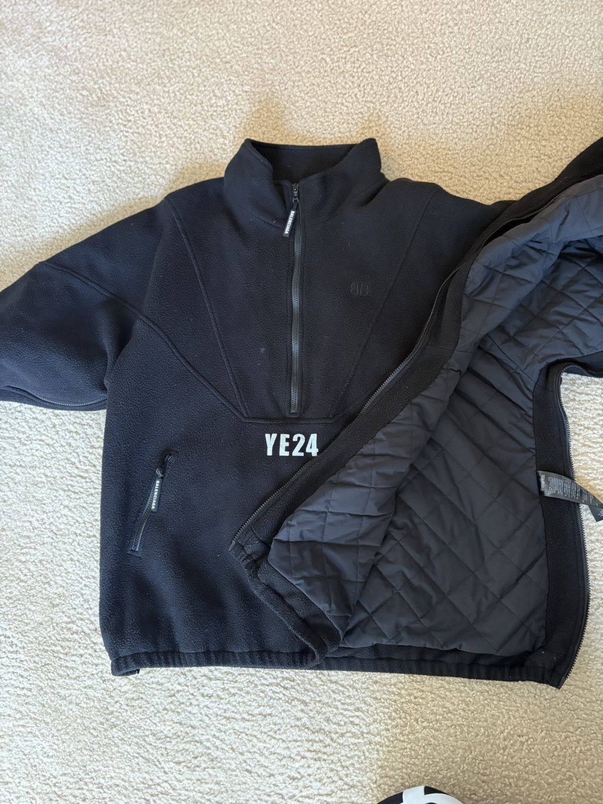 Balenciaga Balenciaga YE24 Half Zip Fleece Pullover Size US L / EU 52-54 / 3 - 5 Thumbnail