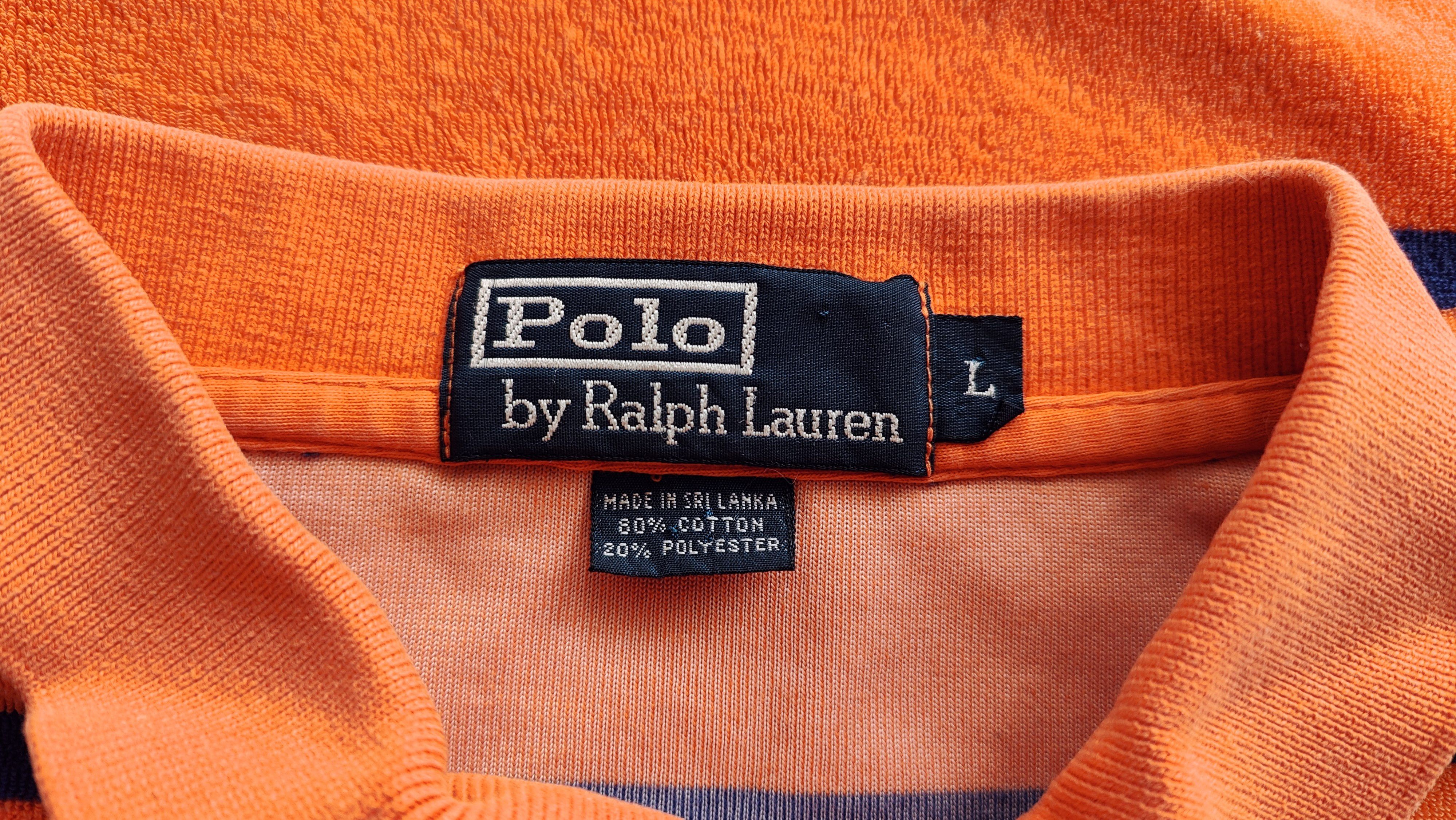 Polo Ralph Lauren Ralph Lauren French Terry Towell Striped Vintage Polo Size US L / EU 52-54 / 3 - 6 Thumbnail