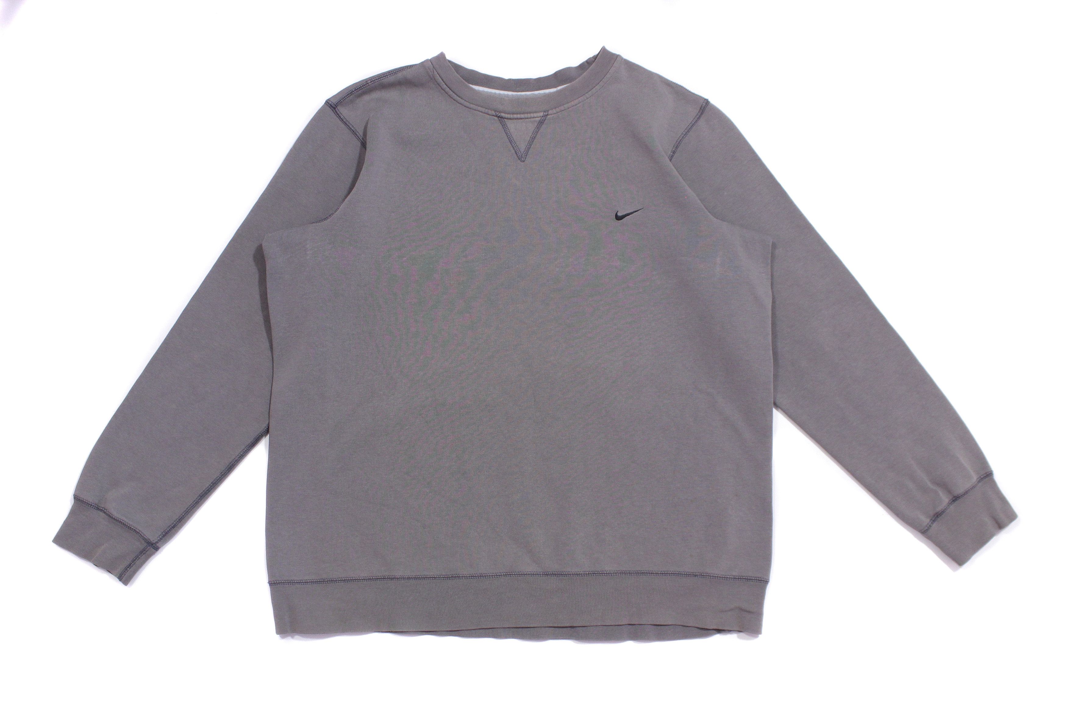 Nike 90S Swoosh Faded Distressed Sweatshirt Size US M / EU 48-50 / 2 - 1 Thumbnail