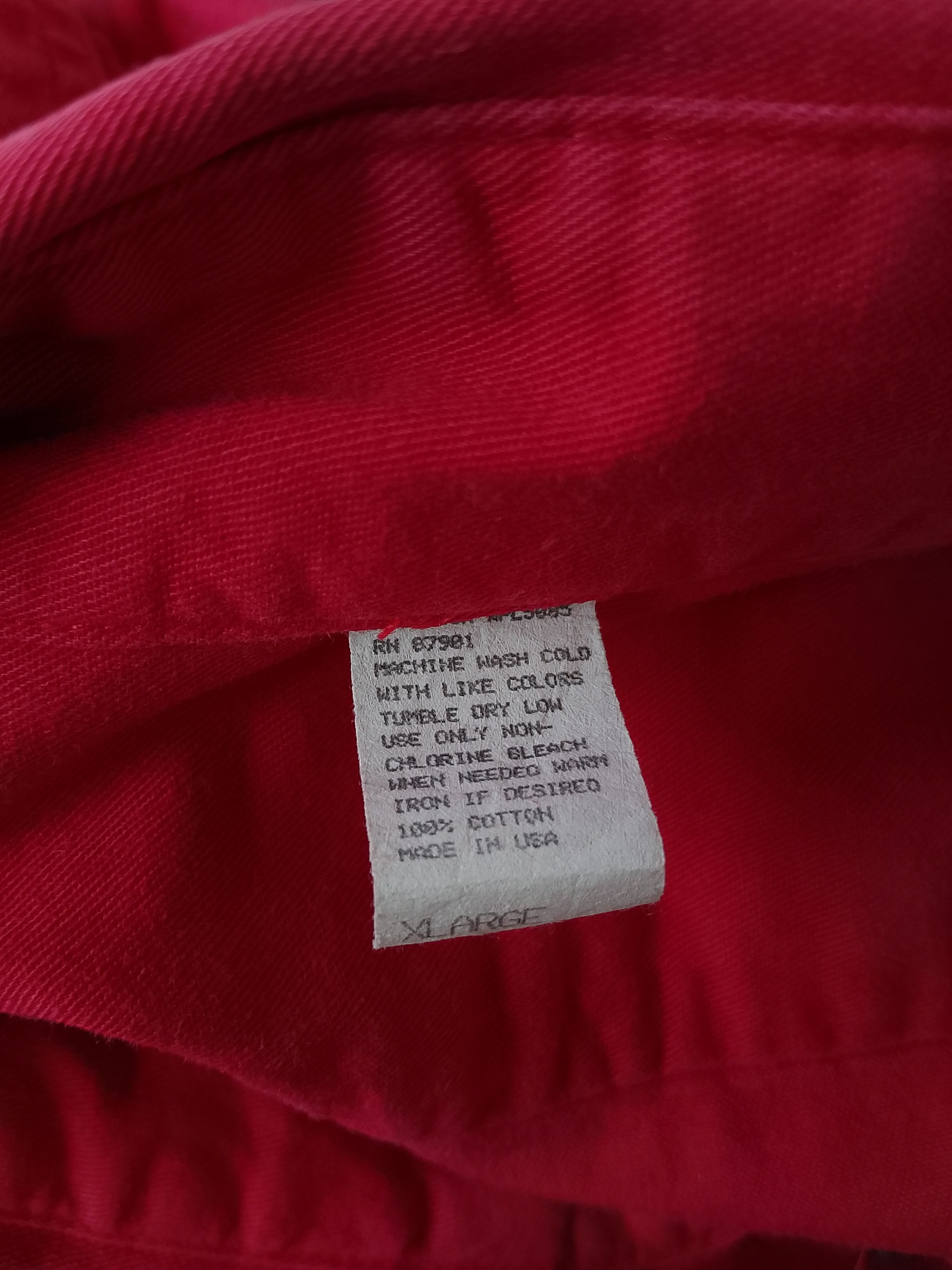 Harry Winston Vintage 90s Winston Winners Club Promo Red Button Down Shirt Size US XL / EU 56 / 4 - 7 Thumbnail