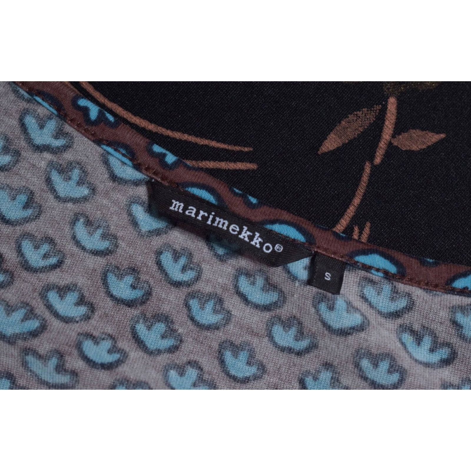Marimekko Marimekko Dress Shirt Shift 3/4 Sleeve Blue Geometric Print Women S Size S / US 4 / IT 40 - 5 Thumbnail
