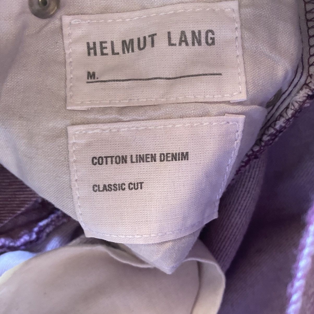 Helmut Lang 2000’s Archive Cotton Linen Denim Size US 30 / EU 46 - 4 Thumbnail