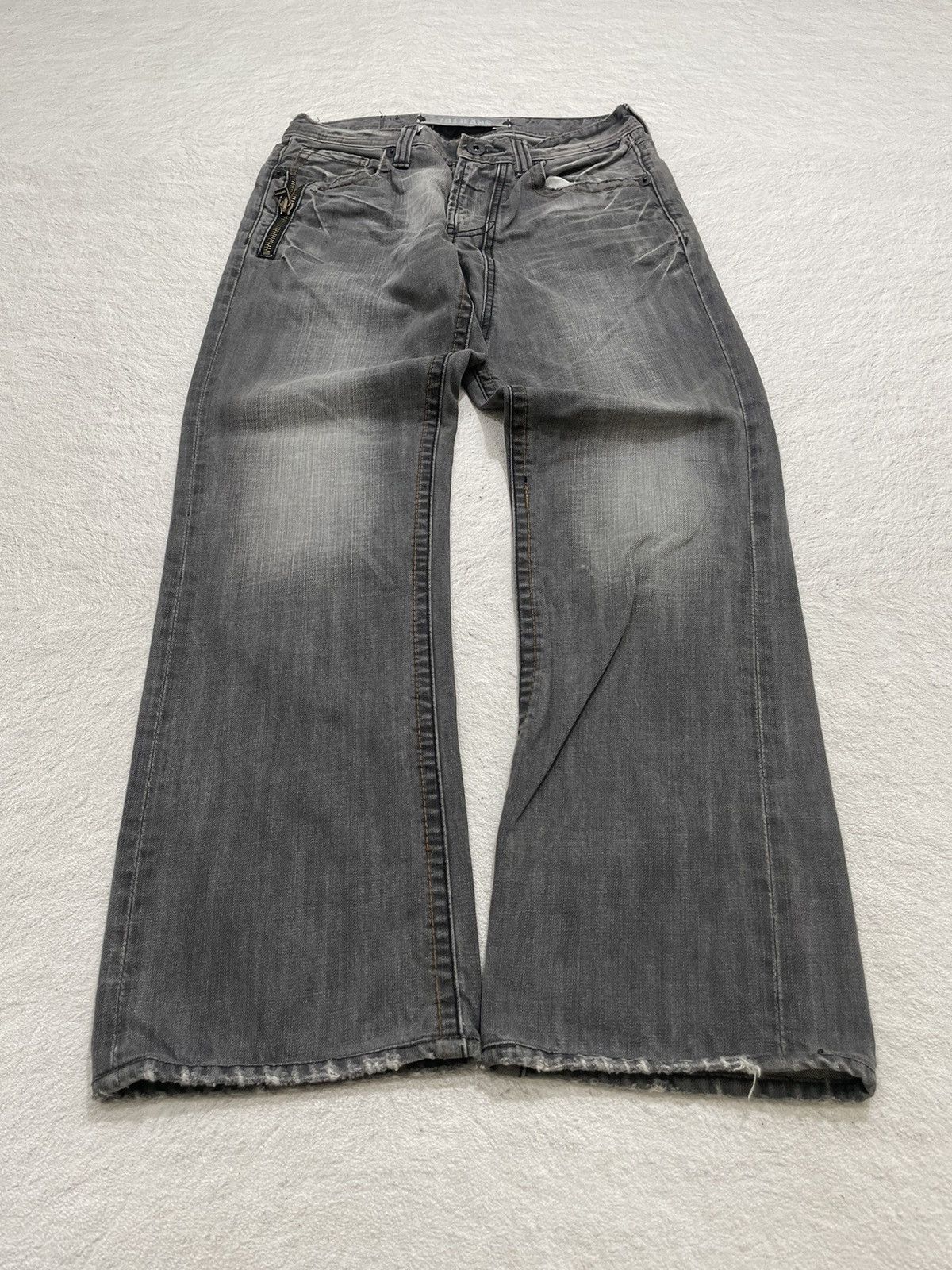 Japanese Brand 2000s TBJ Semantic Denim Y2K Stonewash Size US 27 - 1 Thumbnail