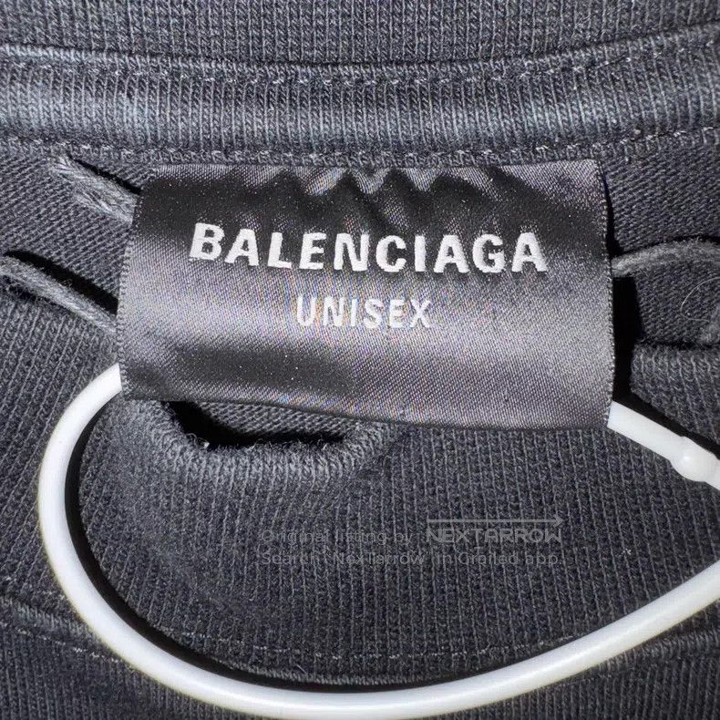 Balenciaga Balenciaga Wave Logo Printed Pattern Round Neck Short Slee Size US M / EU 48-50 / 2 - 3 Thumbnail
