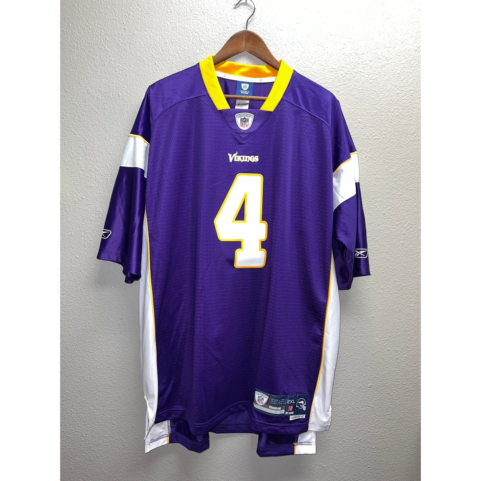 Reebok Vintage Brett Favre Jersey Minnesota Vikings Reebok Mens 2XL Size US XXL / EU 58 / 5 - 1 Thumbnail