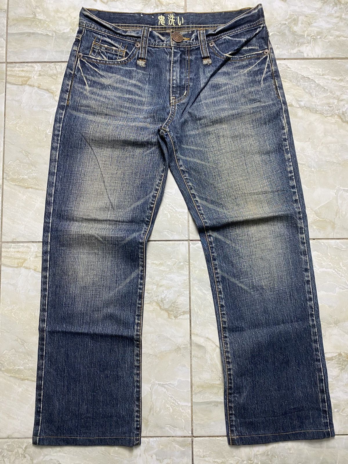 Japanese Brand Oniarai Devil@Satan Embroidered Jeans Size US 32 / EU 48 - 2 Thumbnail