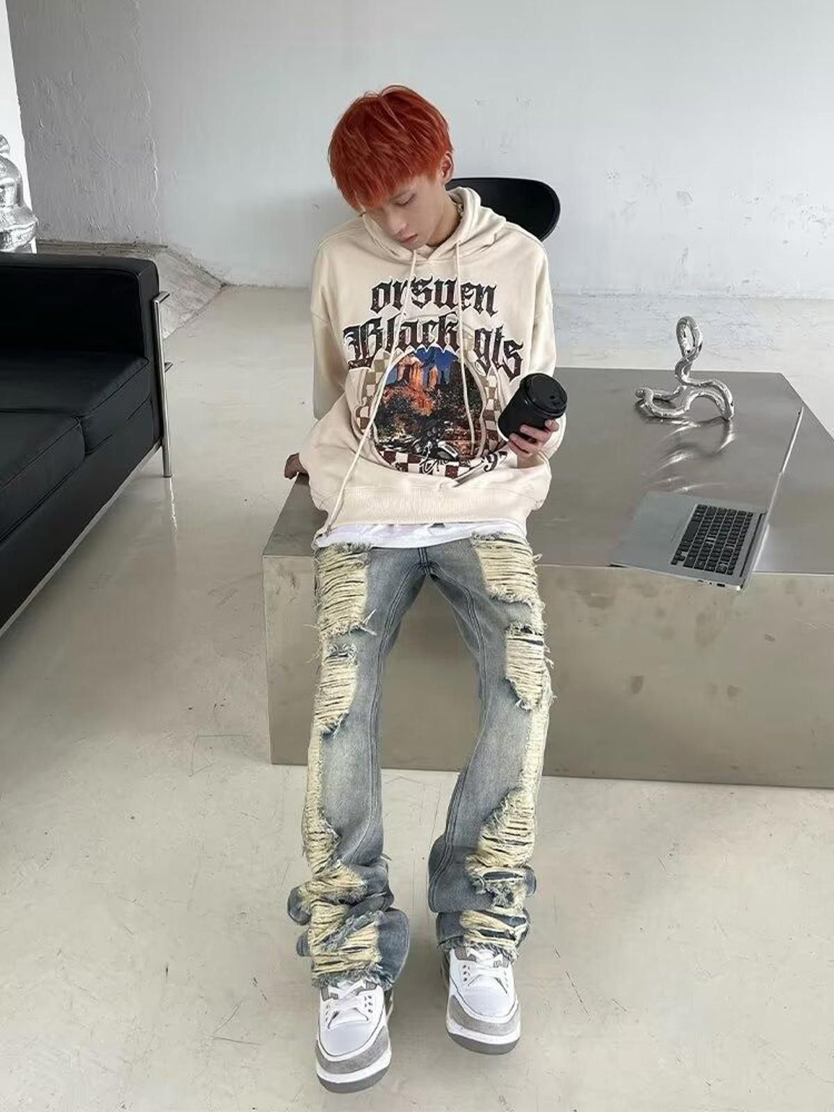 Other Distressed Washed Denim Jeans Size US 33 - 4 Thumbnail