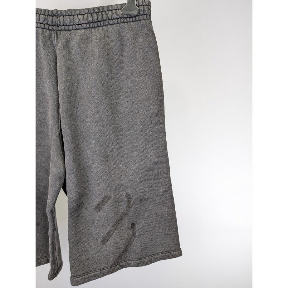 Off-White o1rshd1 BW S. Matthew Over Sweatshorts in Black Grey Size US 34 / EU 50 - 15 Thumbnail