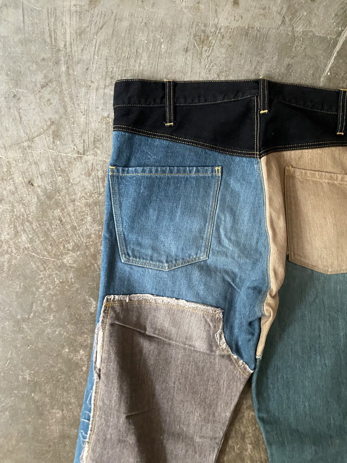 Japanese Brand Khoki Denim Patchwork Jeans Kapital Sillage Kiko Kostadinov Size US 34 / EU 50 - 9 Thumbnail
