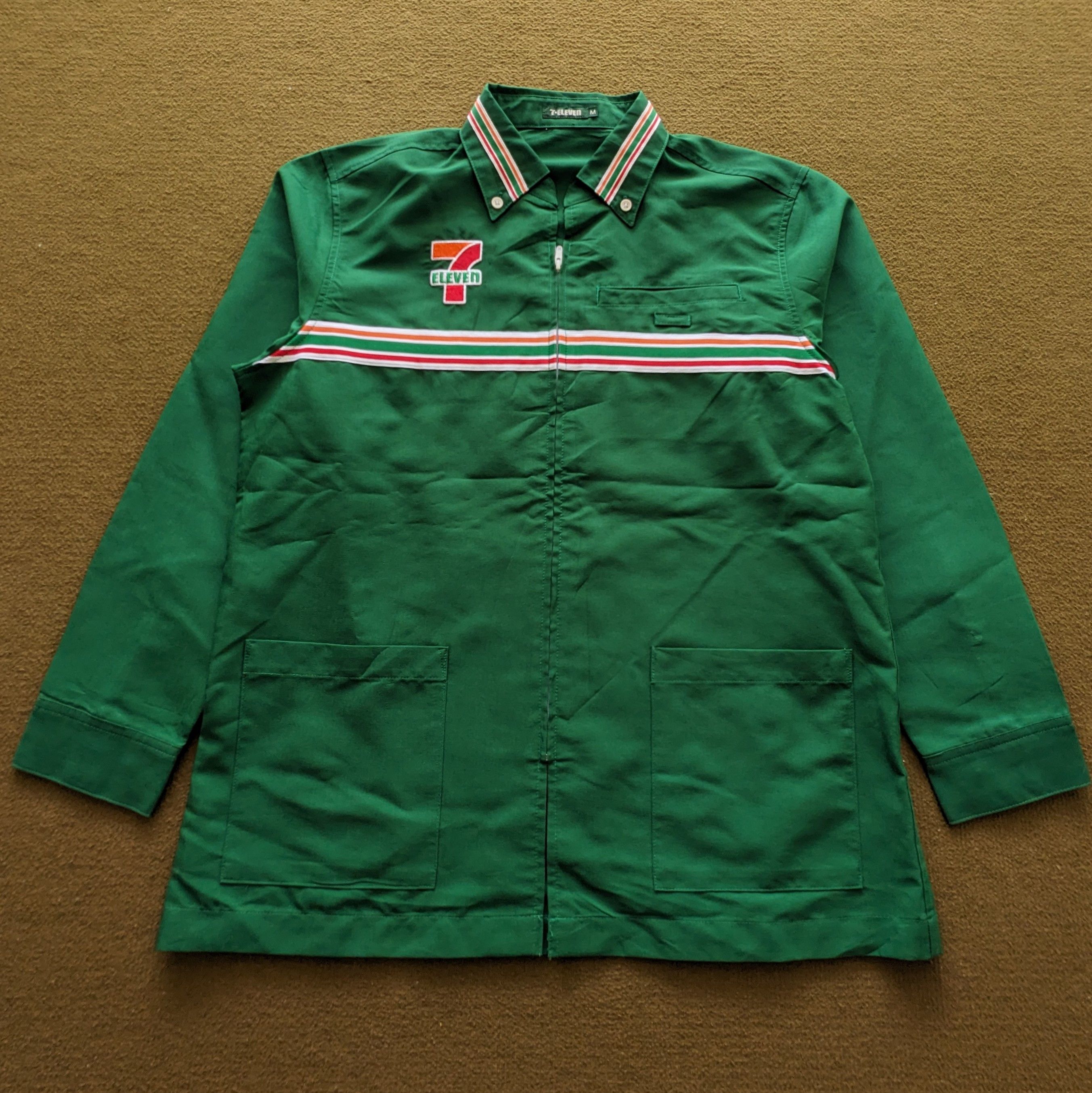 Vintage Vintage 7 ELEVEN Uniform Workers Jacket Size US L / EU 52-54 / 3 - 3 Thumbnail