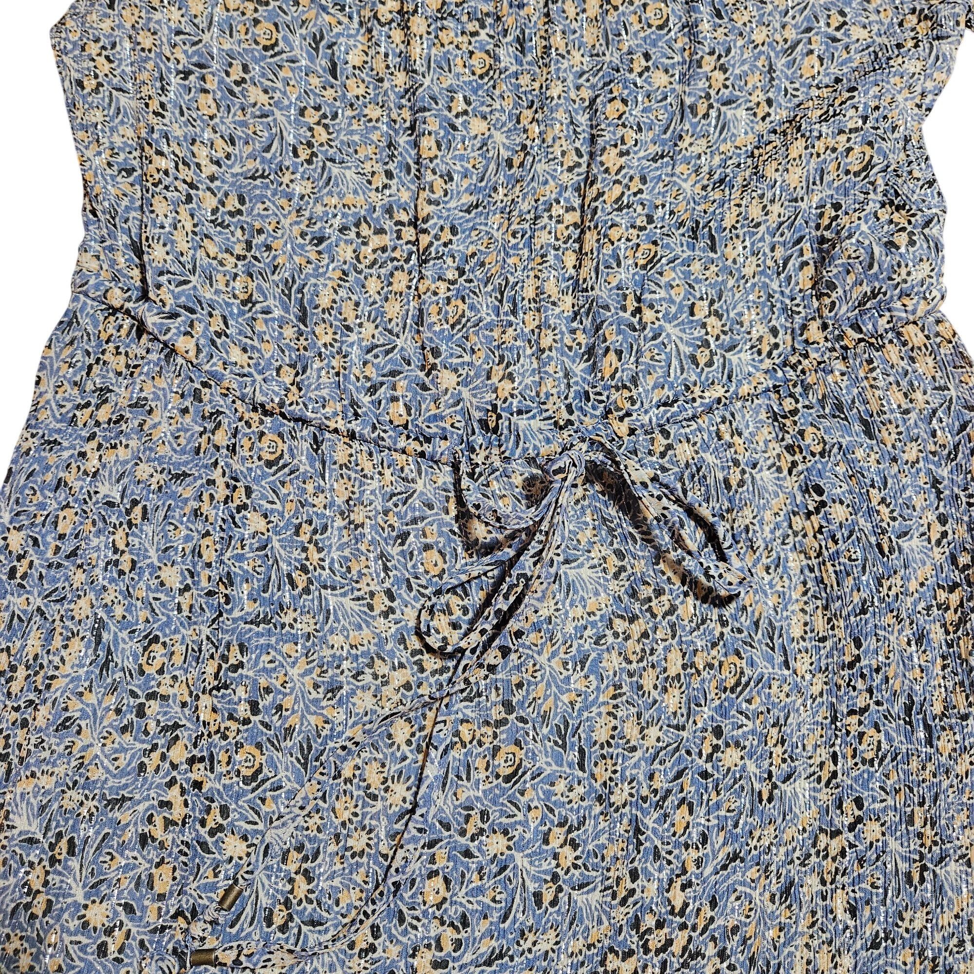 Anthropologie Anthropologie Women's Kira Off-Shoulder Blue Dress Cottage c Size M / US 6-8 / IT 42-44 - 5 Thumbnail