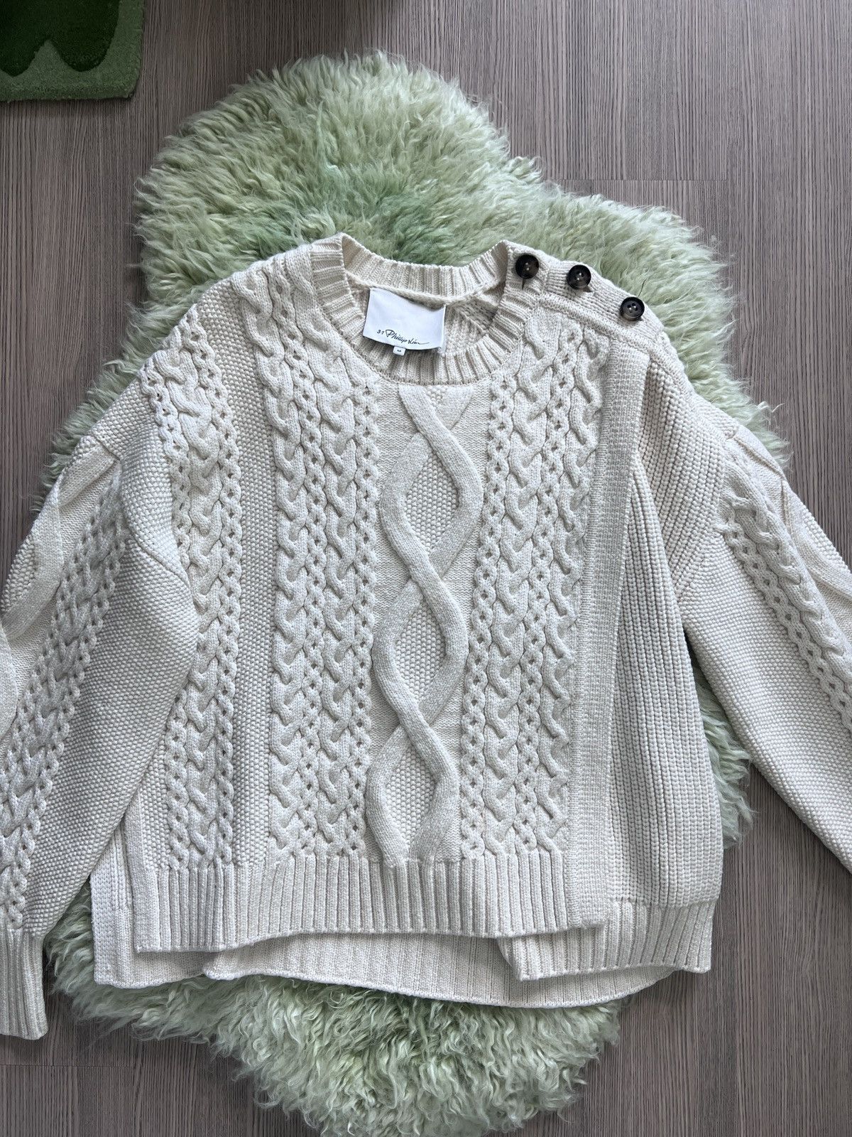 3.1 Phillip Lim 3.1 Phillip Lim Ivory Wool Sweater Size M / US 6-8 / IT 42-44 - 5 Thumbnail