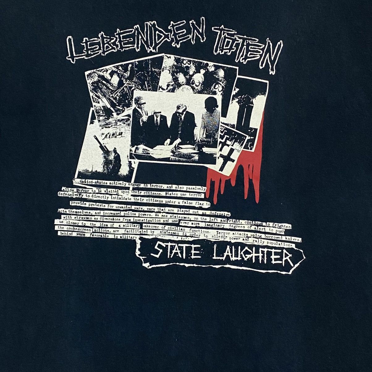 Band Tees × Jerzees × Vintage Vintage Y2K hardcore punk band lebenden toten Size US M / EU 48-50 / 2 - 2 Thumbnail