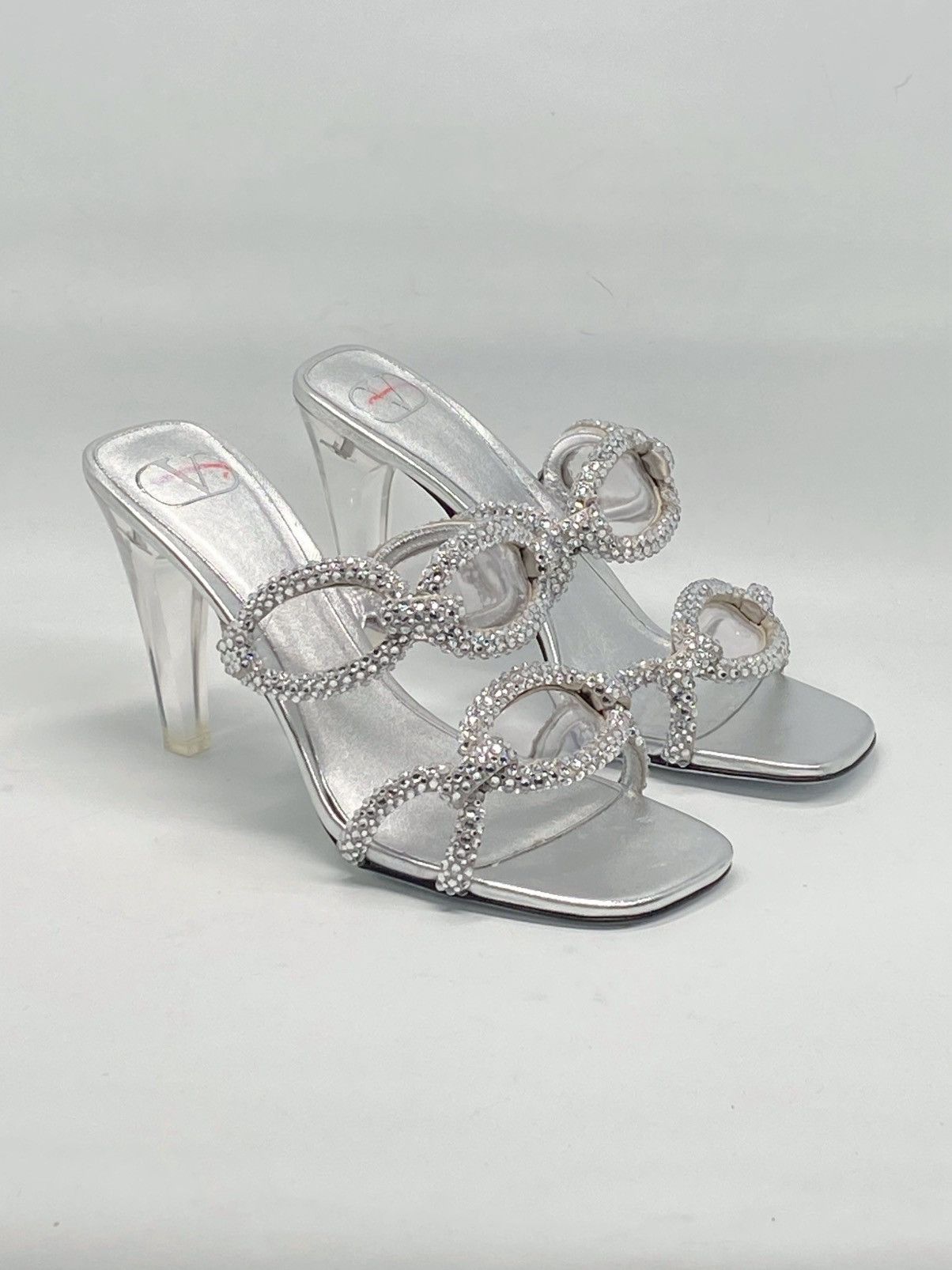 Valentino Valentino Garavani Chain embellished heel sandals size 36.5 Size US 6.5 / IT 36.5 - 4 Thumbnail