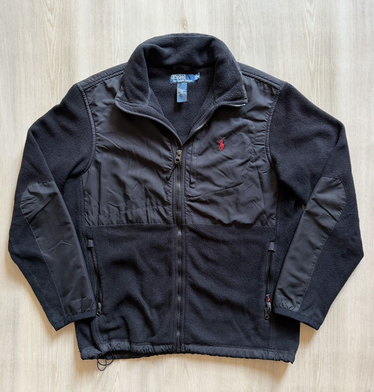 Polo Ralph Lauren Vintage 90s Polo Ralph Lauren Fleece Polartec w/ Hood Sz M Size US M / EU 48-50 / 2 - 1 Thumbnail