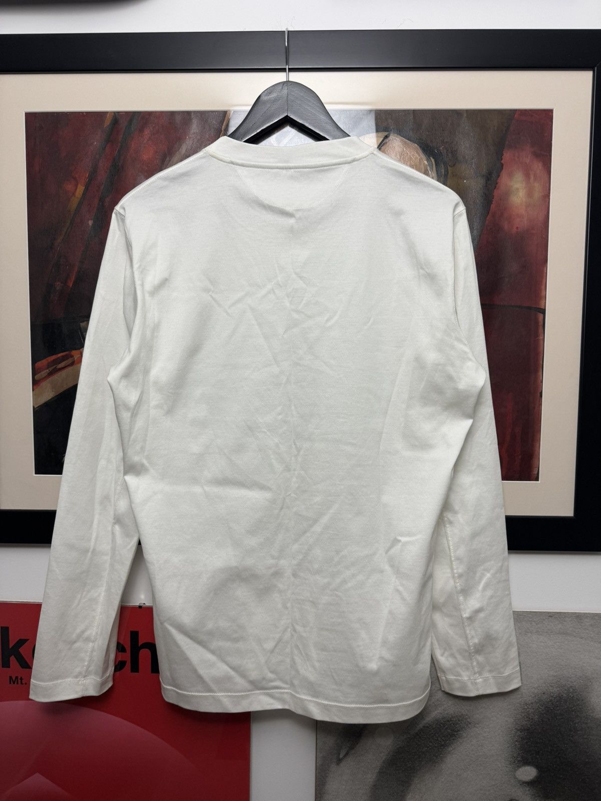 Brunello Cucinelli Brunello Cucinelli Slim Fit White Longsleeve Luxury Designer Size US M / EU 48-50 / 2 - 2 Thumbnail
