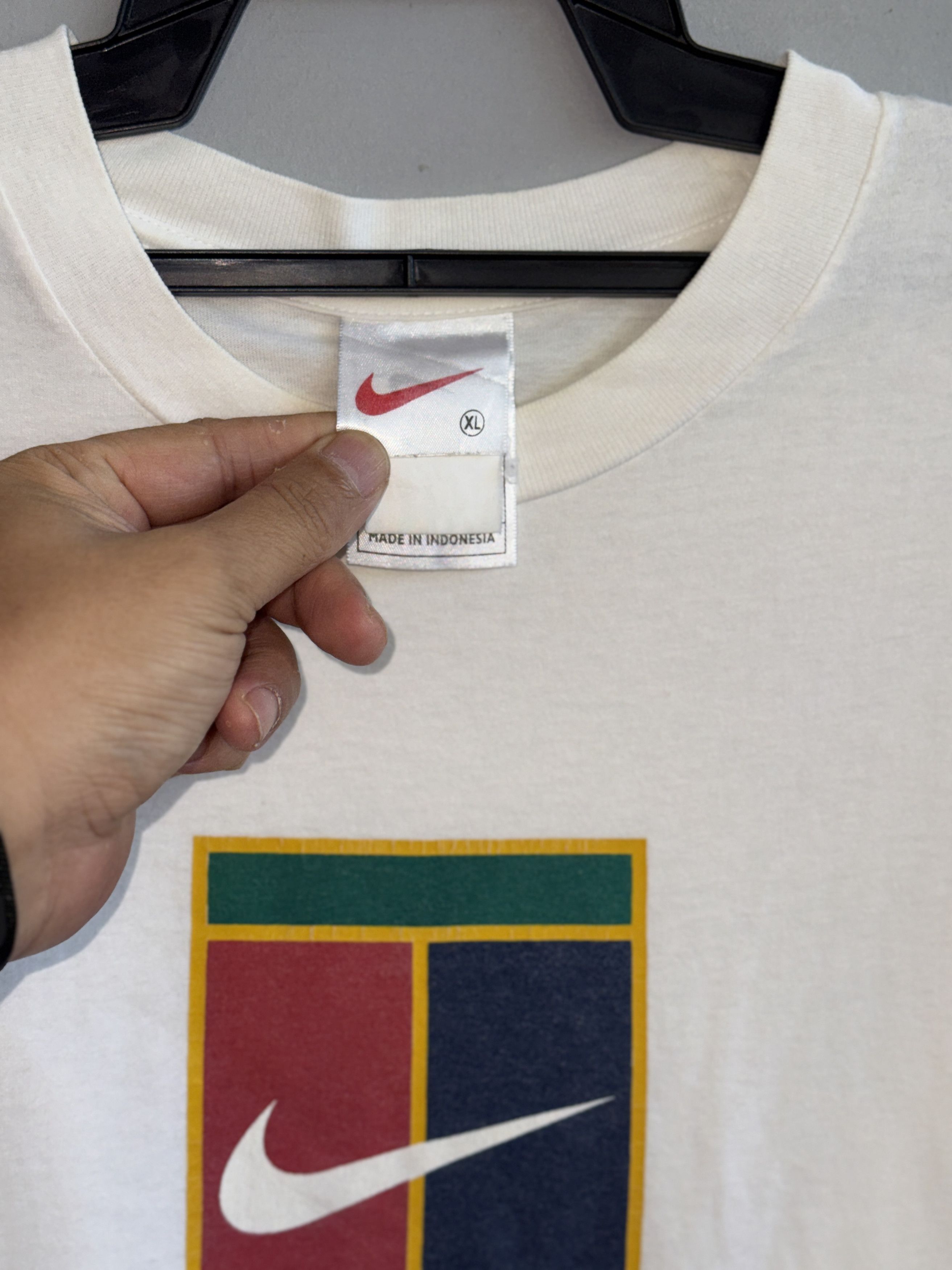 Nike Nike Tennis Court Vintage T-Shirt Size US XL / EU 56 / 4 - 3 Thumbnail