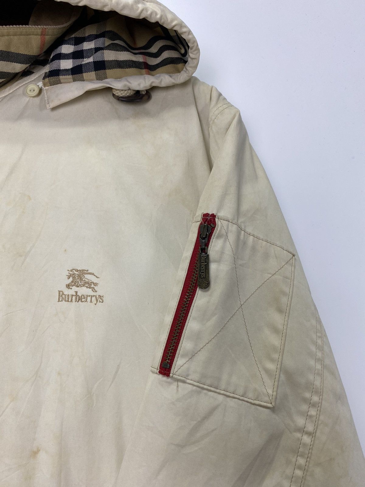 Burberry Vintage Burberry Hoodie Jacket Size US XL / EU 56 / 4 - 13 Thumbnail
