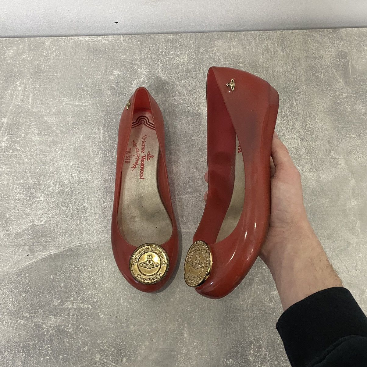 Melissa × Vivienne Westwood Vintage Vivienne Westwood Melissa Ballet Flats Anglomania Size US 7 / IT 37 - 6 Thumbnail