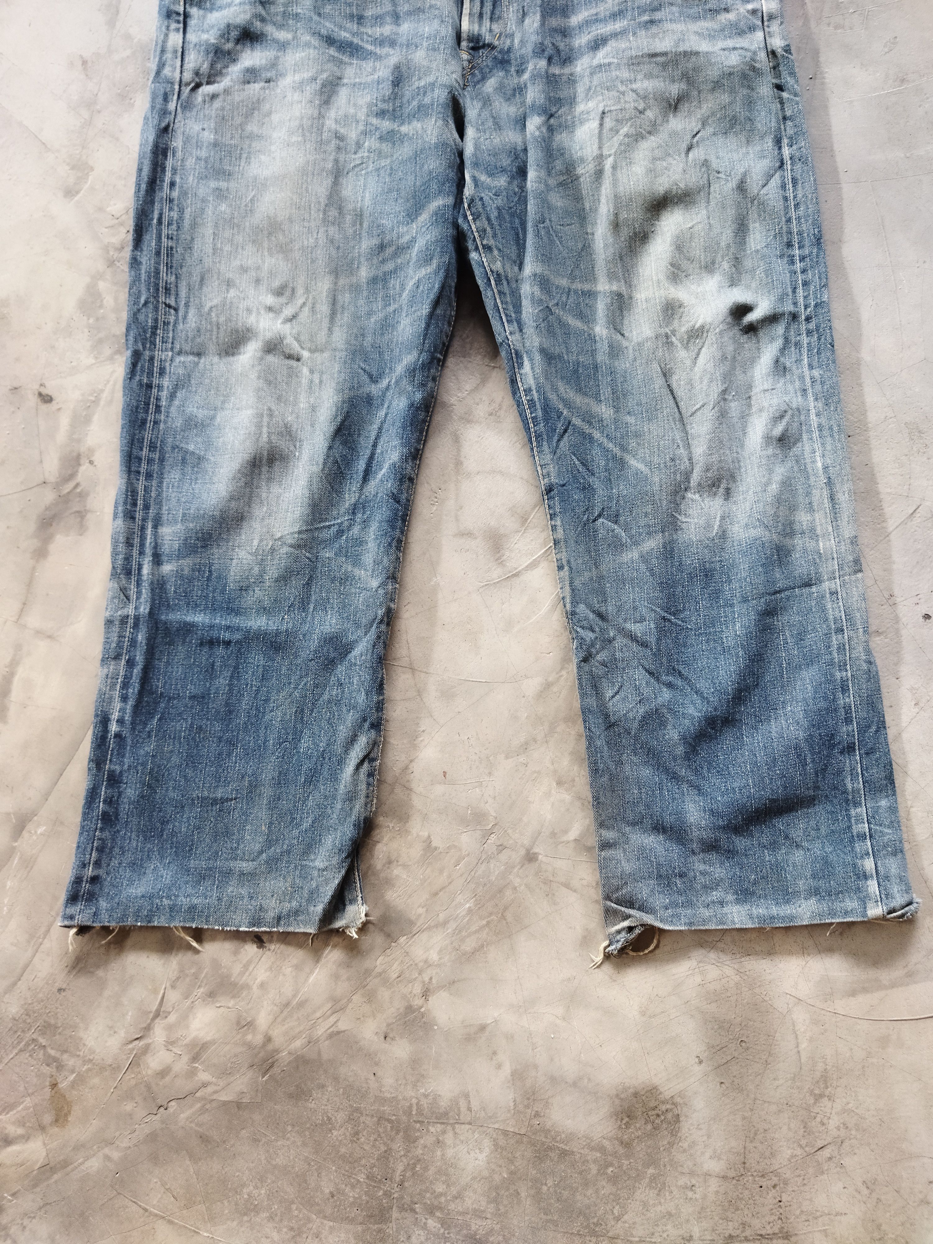 Edwin × Vintage VINTAGE EDWIN DISTRESSED FADED BLUE JEANS PANTS Size US 42 / EU 58 - 3 Thumbnail