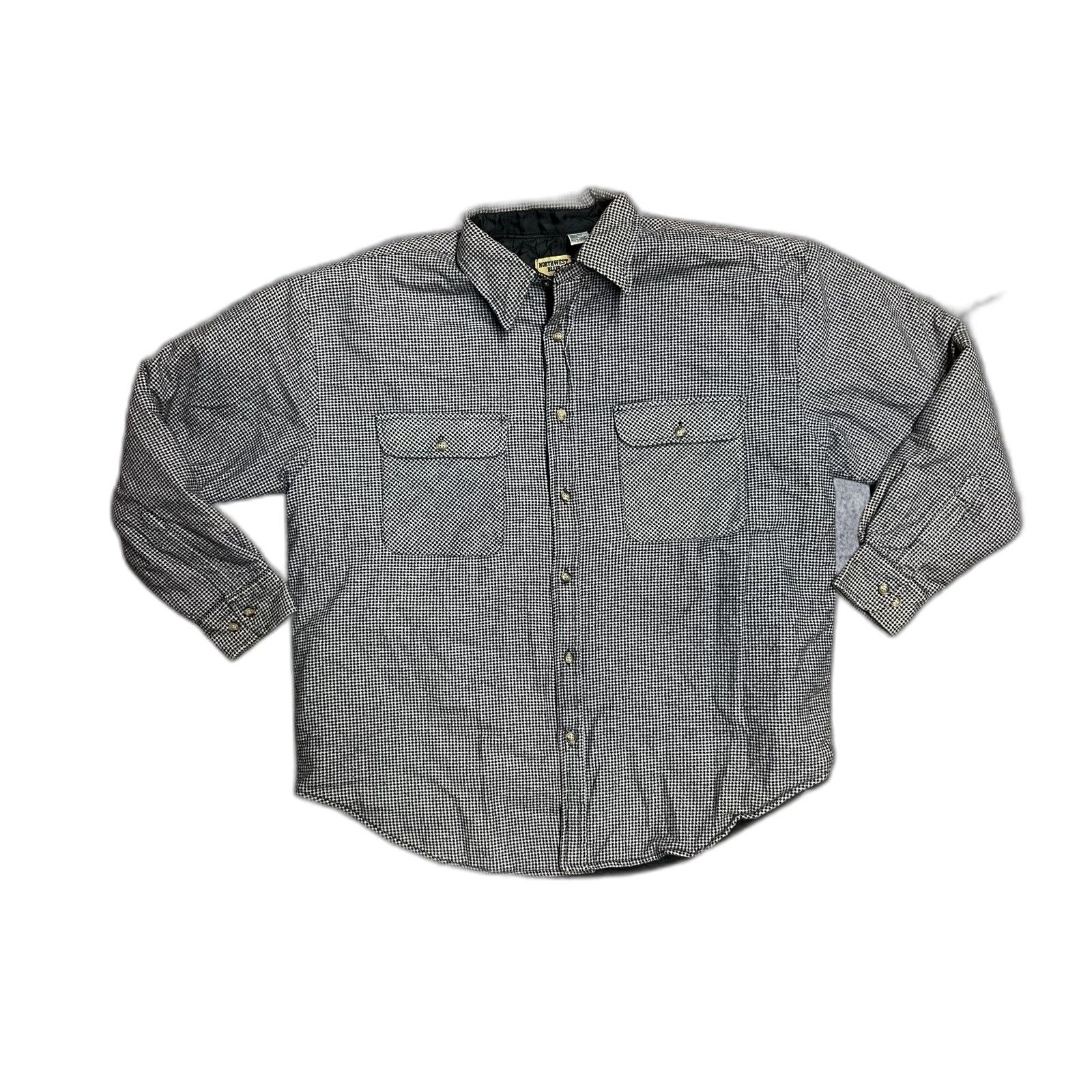 Northwest Territory Northwest Blue Vintage Quilted Lined Flannel Mens Large Size US L / EU 52-54 / 3 - 1 Thumbnail