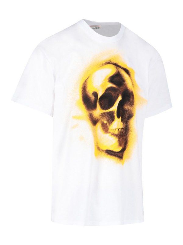 Alexander McQueen o1y1024 T-Shirt In White Size US XXL / EU 58 / 5 - 2 Thumbnail