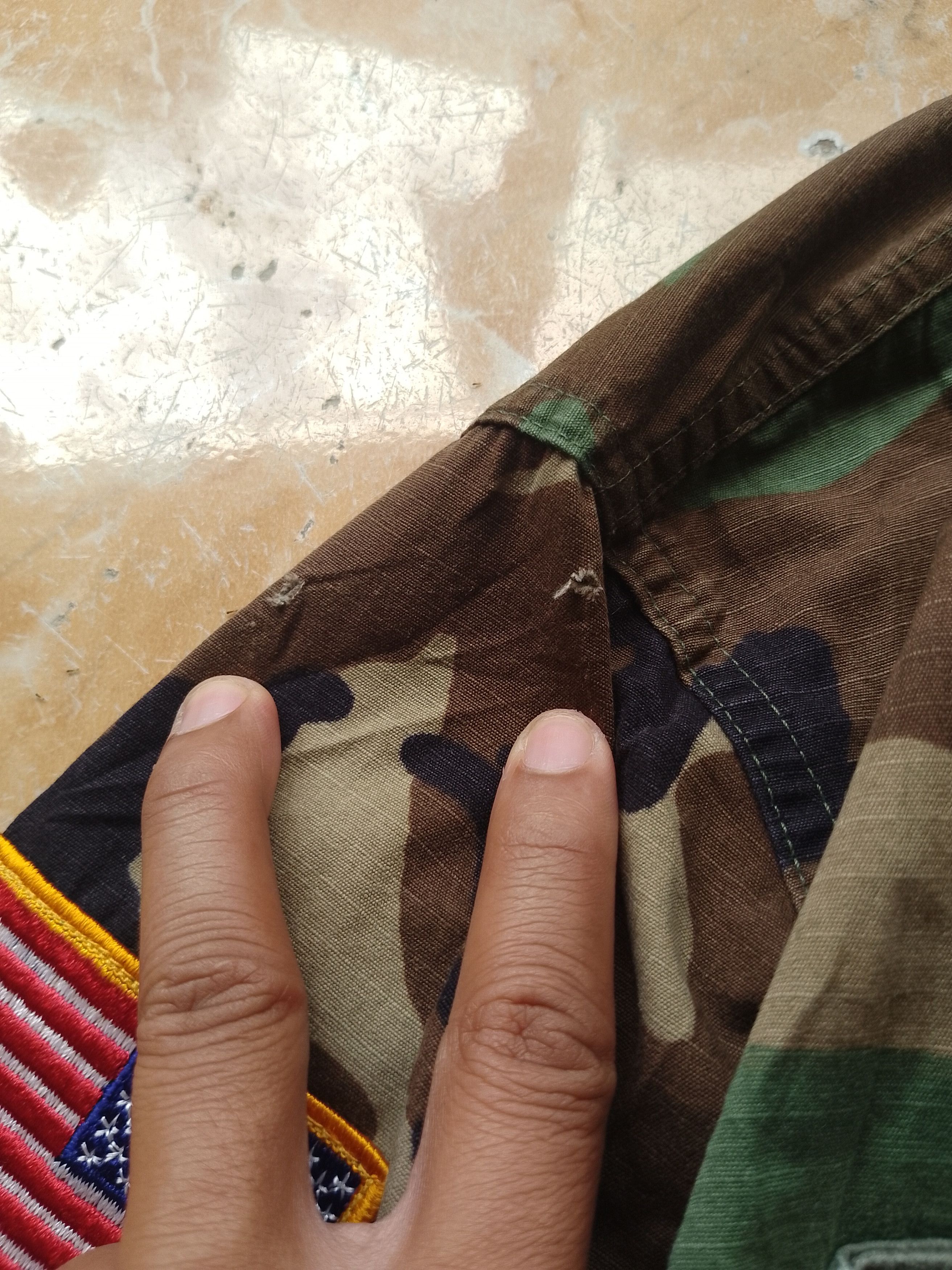 Vintage Vintage US ARMY Coat Hotweather Woodland Camo Size US M / EU 48-50 / 2 - 5 Thumbnail