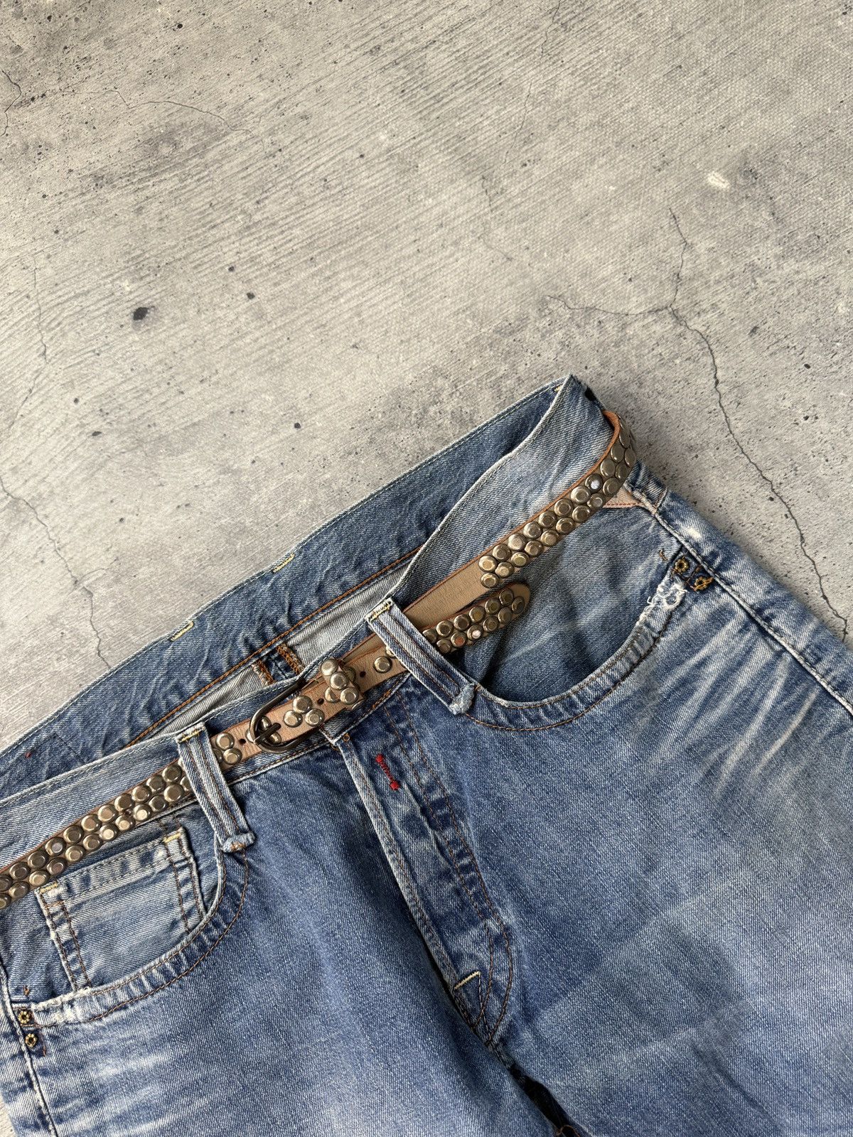 Japanese Brand Vintage BB Style Crystal Y2K Belt Retro 90s Size ONE SIZE - 2 Thumbnail