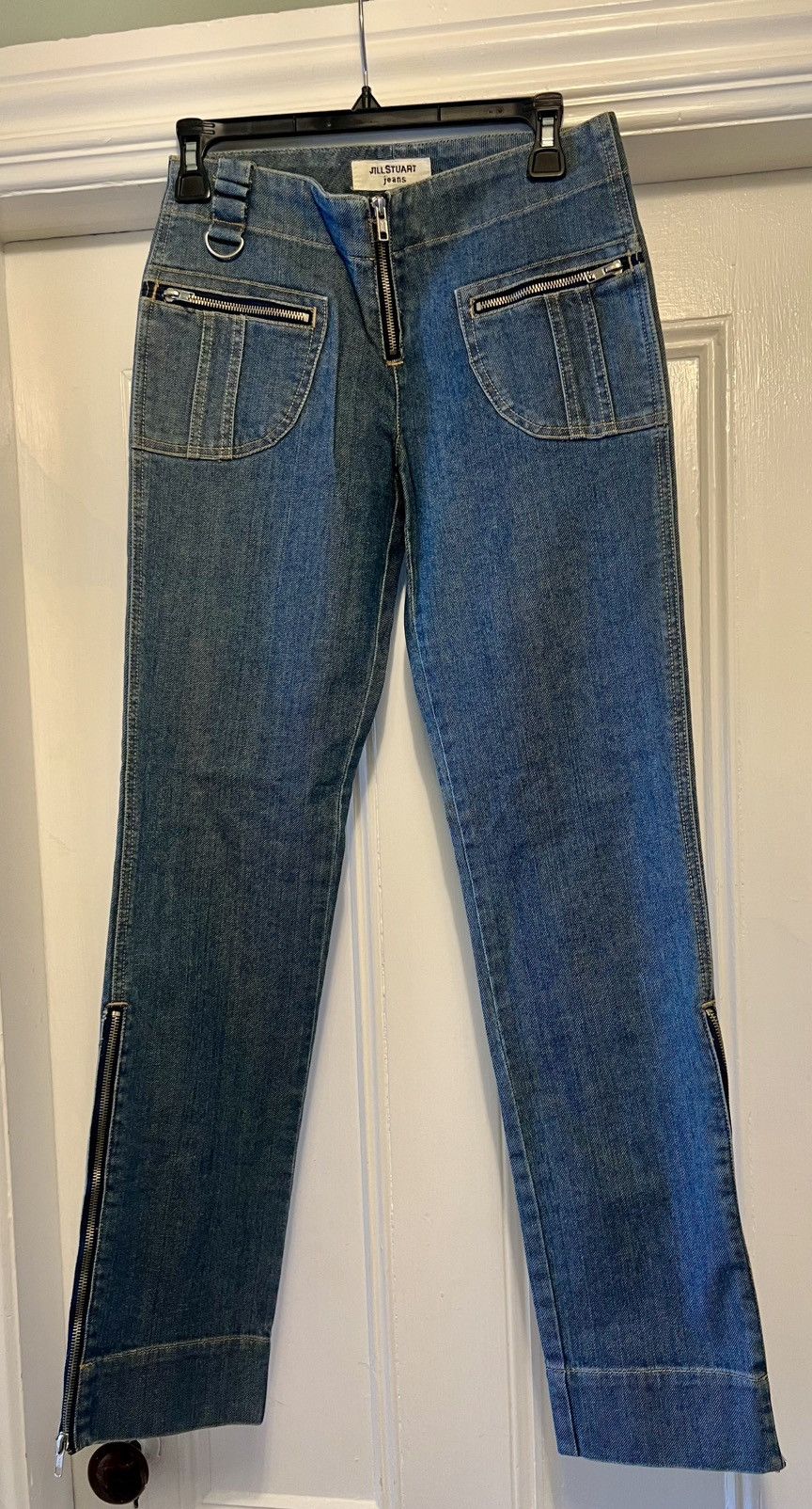Jil Stuart Authentic Jill Stuart jeans denim size 4 with zippers rare Size 27" / US 4 / IT 40 - 1 Thumbnail