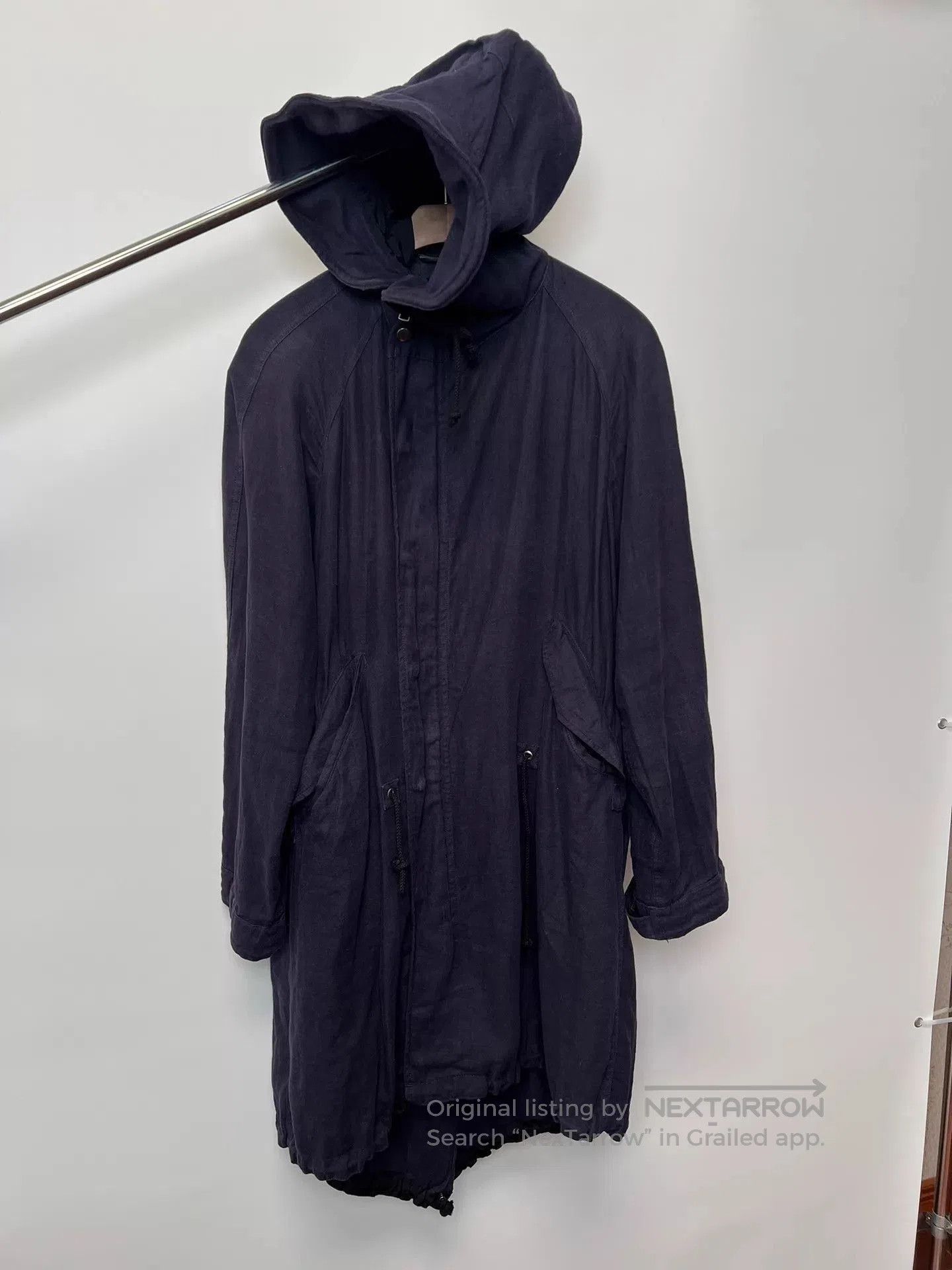 Yohji Yamamoto Hooded Long Parka Coat. Size US M / EU 48-50 / 2 - 2 Thumbnail