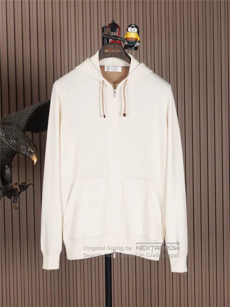 Brunello Cucinelli Men's Cashmere Hooded Jacket