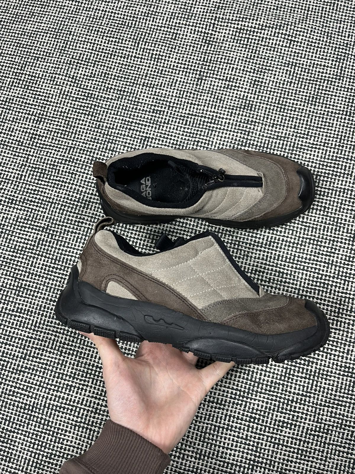 Japanese Brand Vagabond zip low top sneakers Salomon style y2k suede 37eu Size US 6.5 / IT 36.5 - 3 Thumbnail